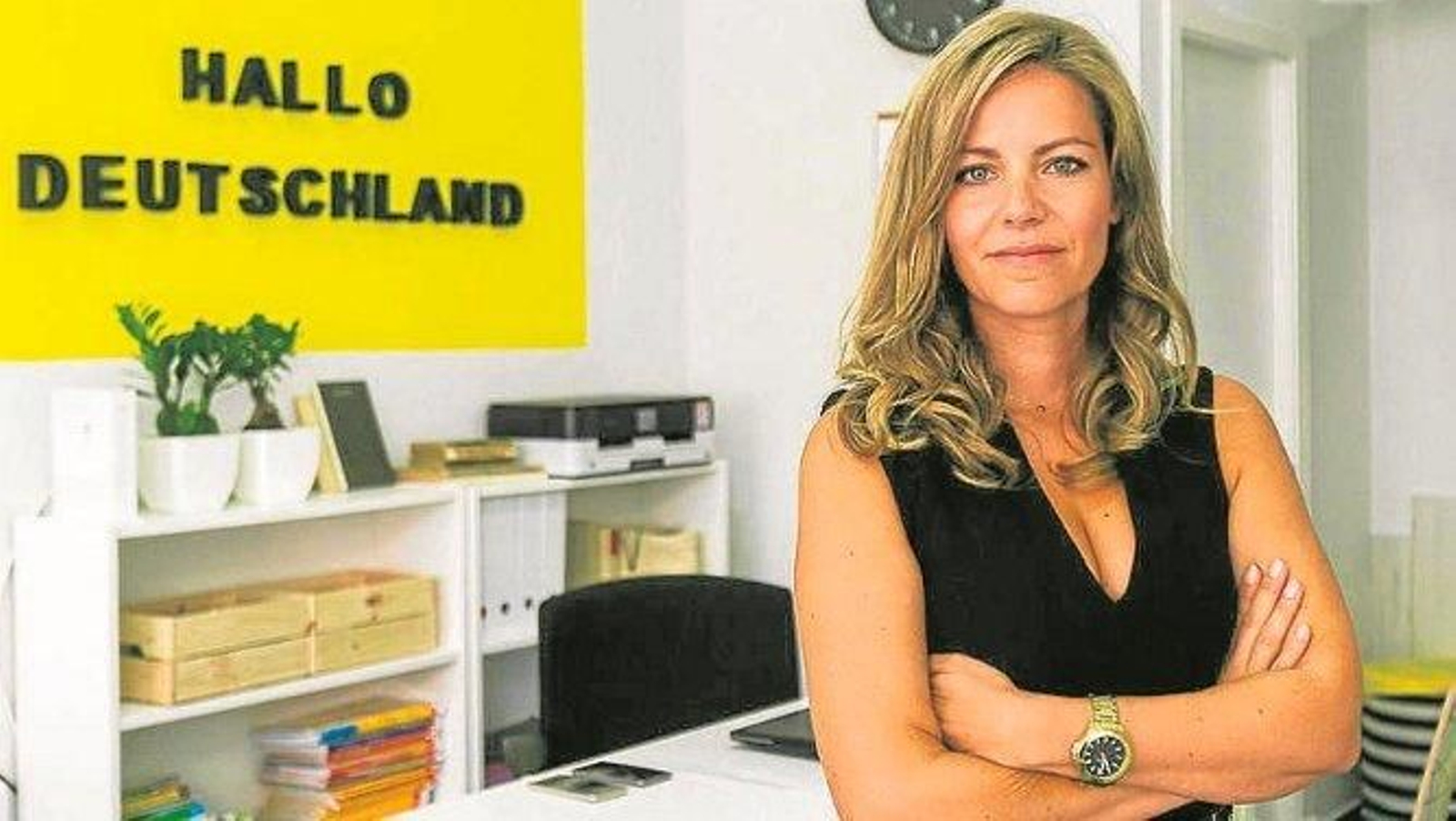 Alicia Rojas en la sede del Centro Alemán, ubicado en la calle García Escámez.