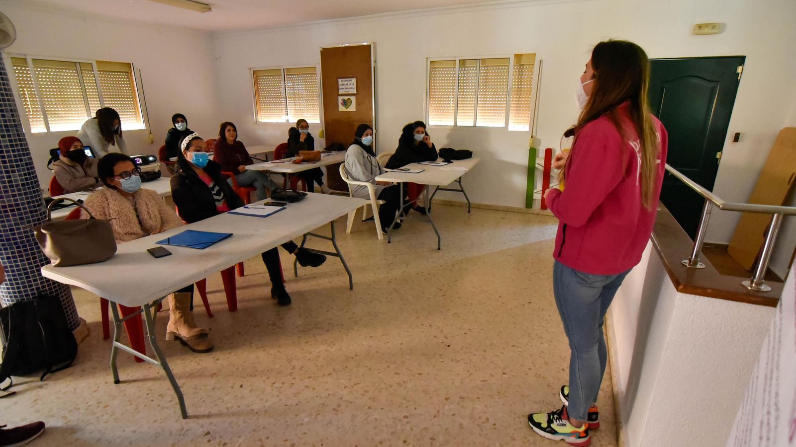 Una de las sesiones formativas del proyecto Aurora de Márgenes y Vínculos.