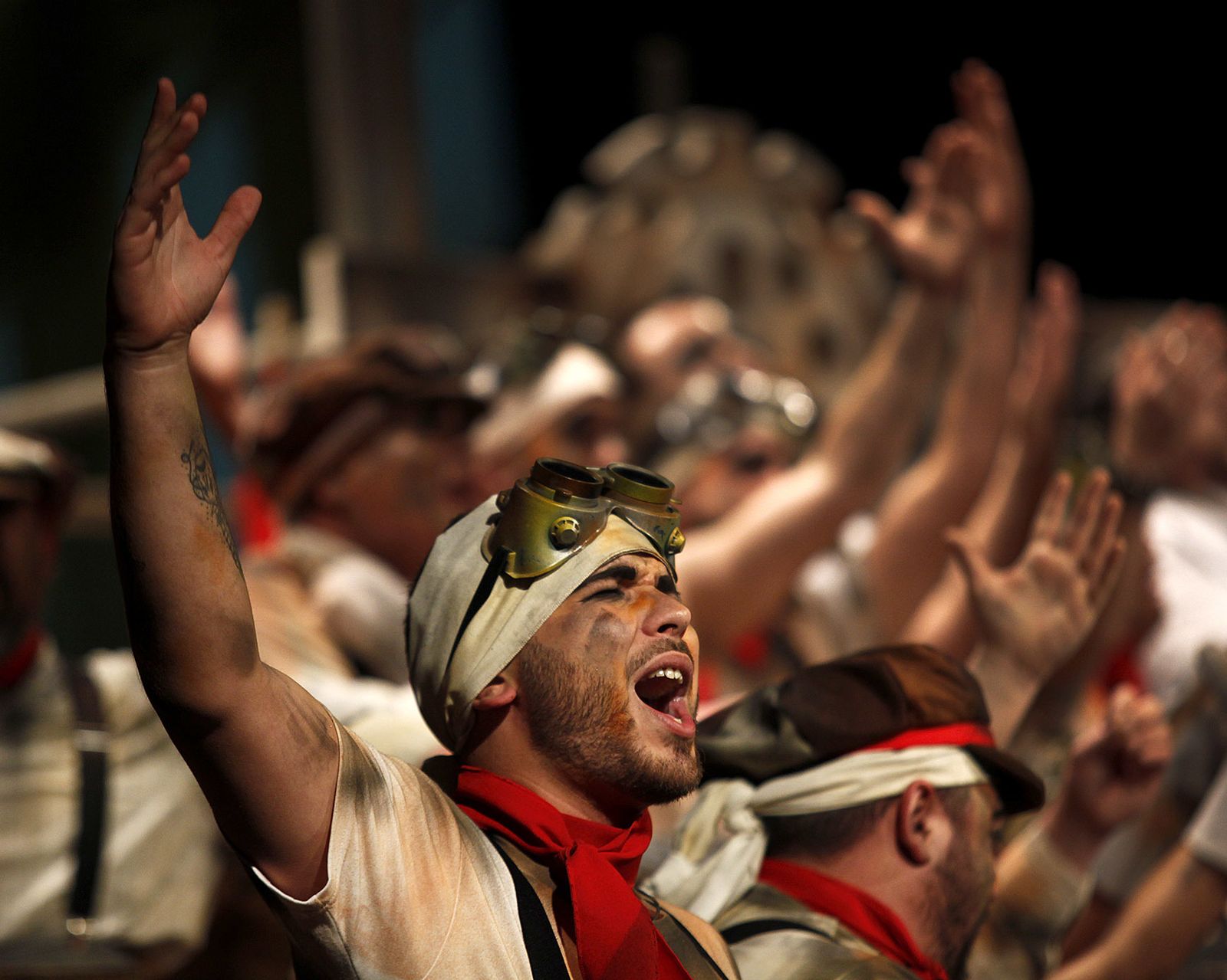 Las imágenes de la sexta función de cuartos