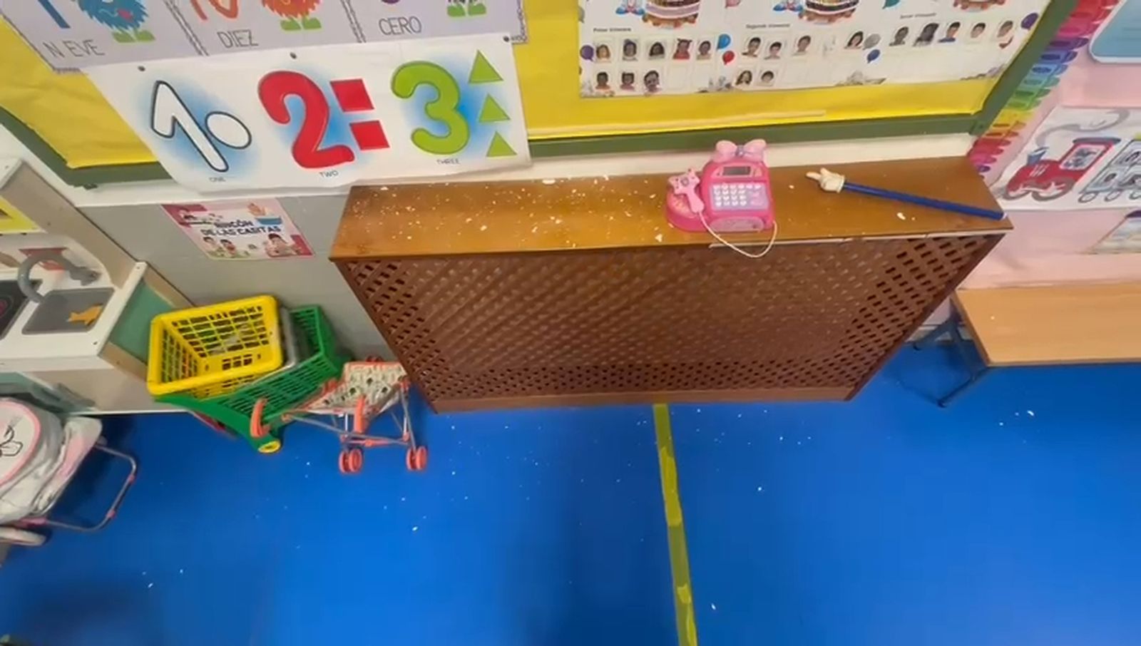 Filtraciones de agua en el colegio Urbano Palma de Santaella.