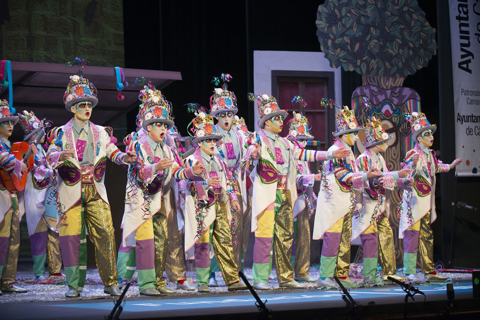 Una de las agrupaciones juveniles participantes en el COAC 2018.