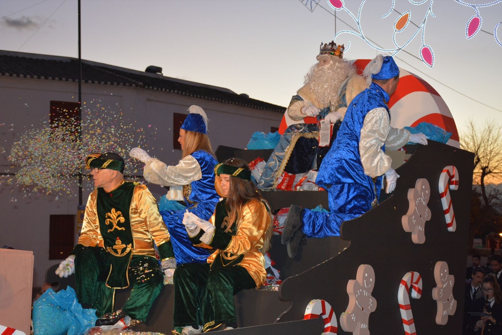 La cabalgata de Reyes Magos en San Roque de 2020.