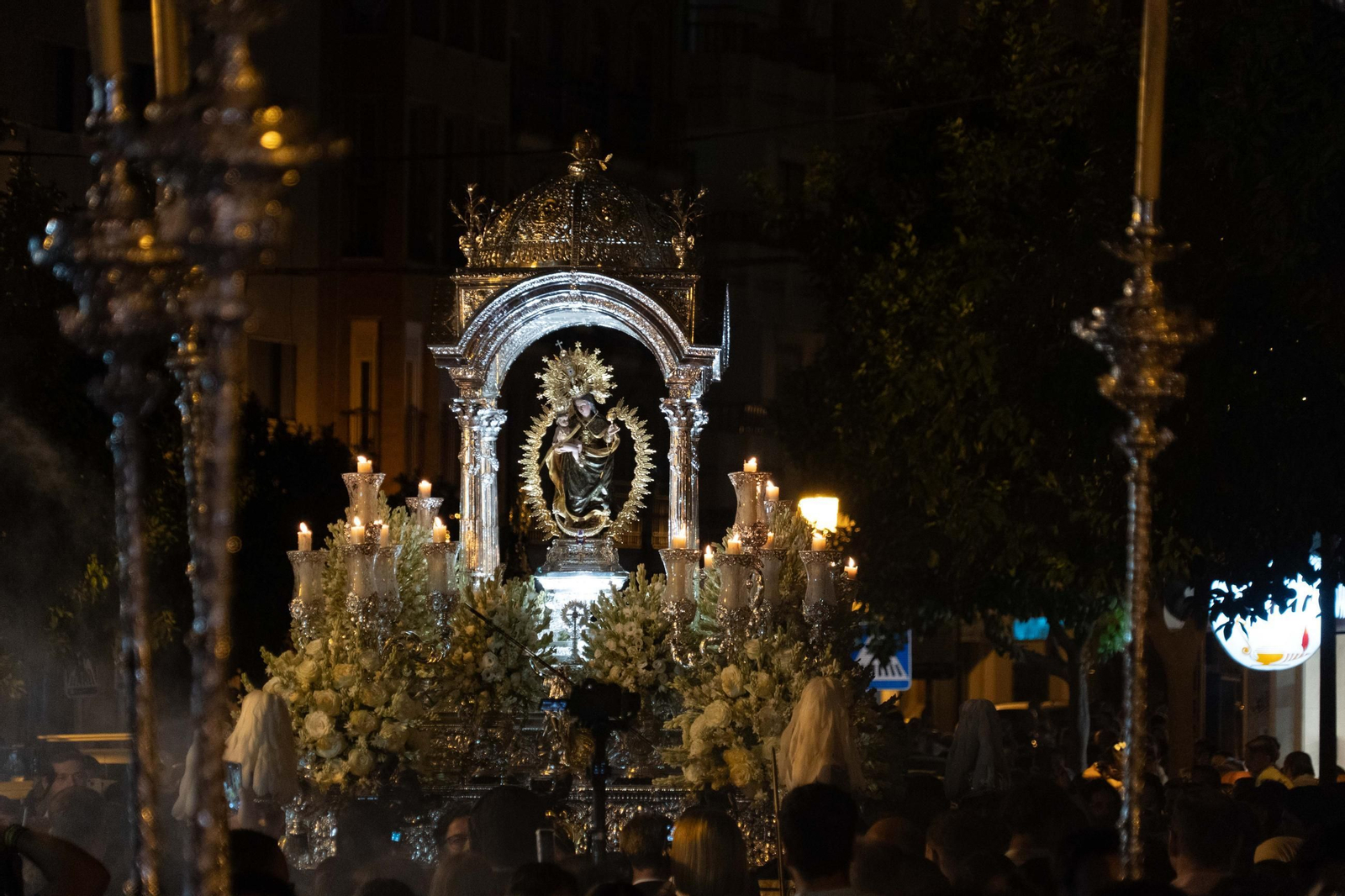 Imágenes del traslado de Nuestra Señora de la Cinta a la Parroquia Mayor de San Pedro