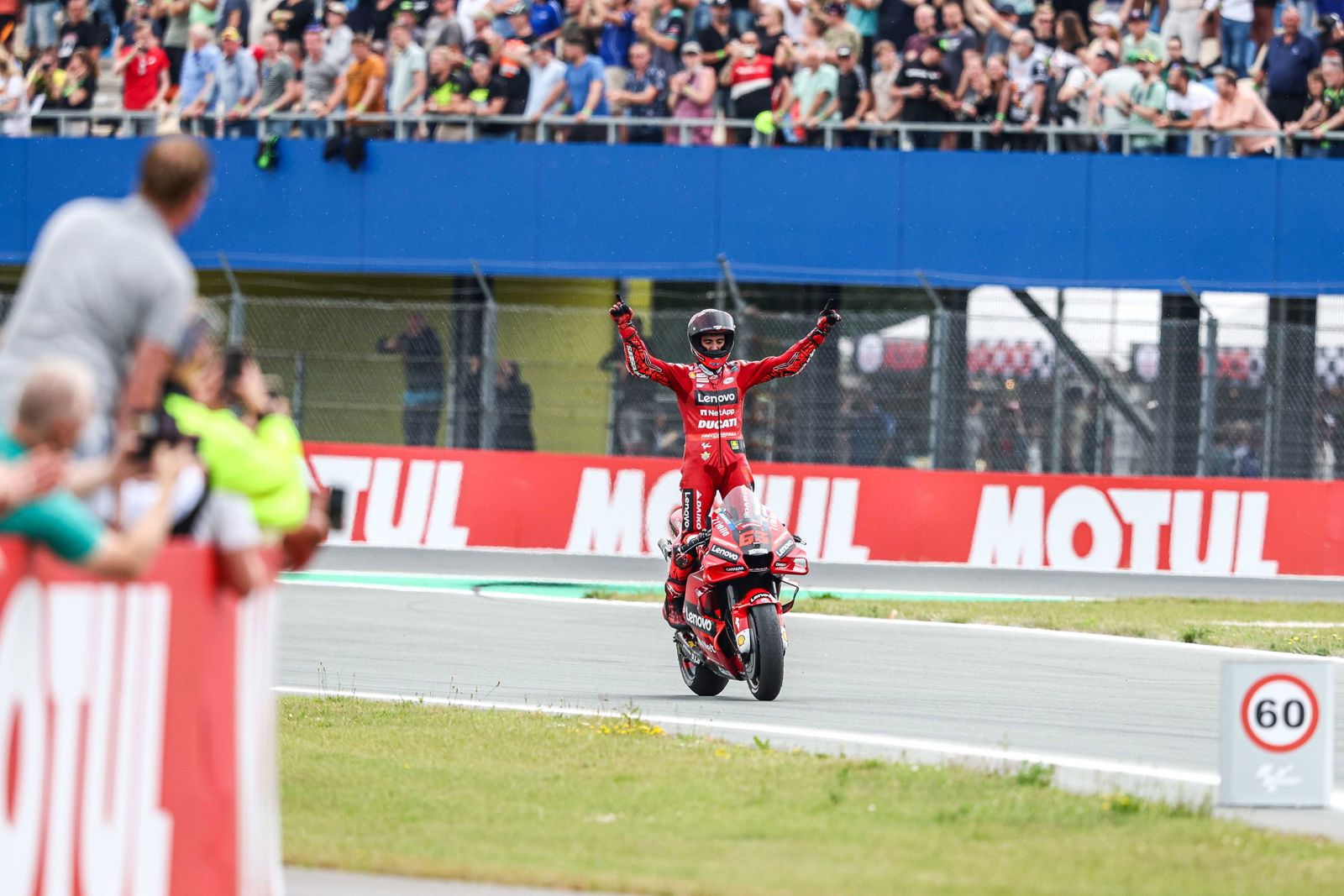 Pecco Bagnaia se impuso en el GP de los Países Bajos.