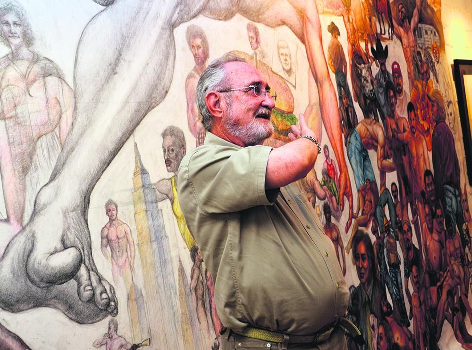 El pintor estadounidense Delmas Howe (El Paso, Texas, 1935).