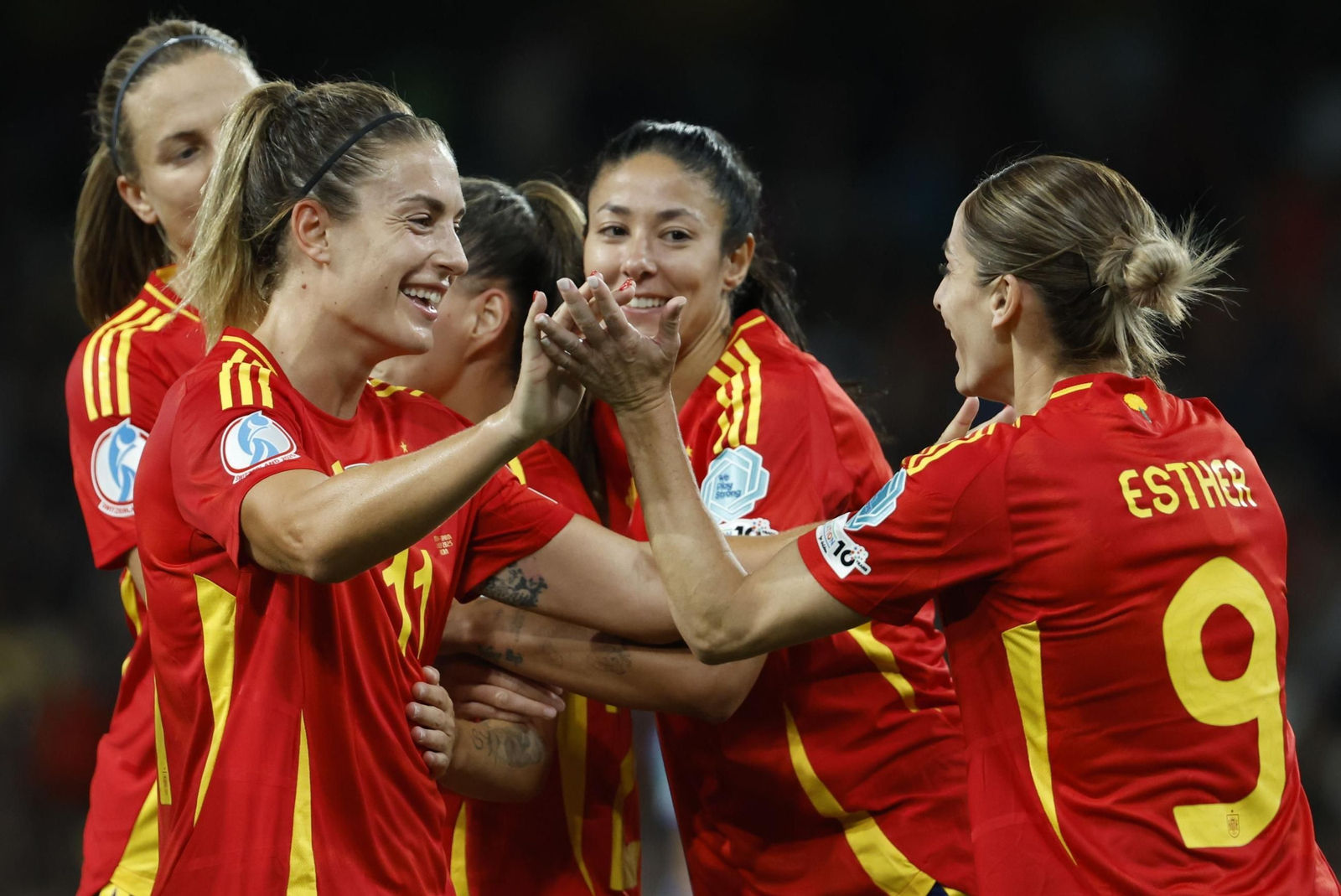 Las fotos del Italia - España de la Eurocopa femenina