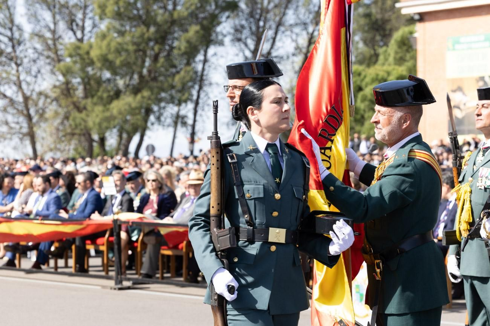 Jura de bandera de la 130ª promoción de guardias civiles de la Academia de Baeza