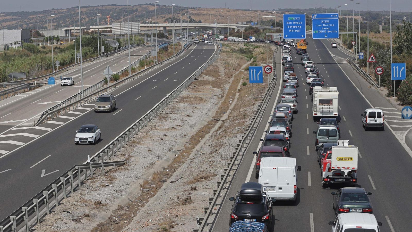 Colas a la salida de Algeciras