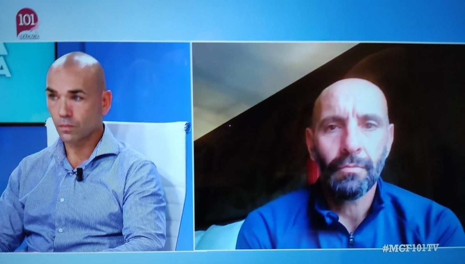 Manolo Gaspar y Monchi, en 101 TV.