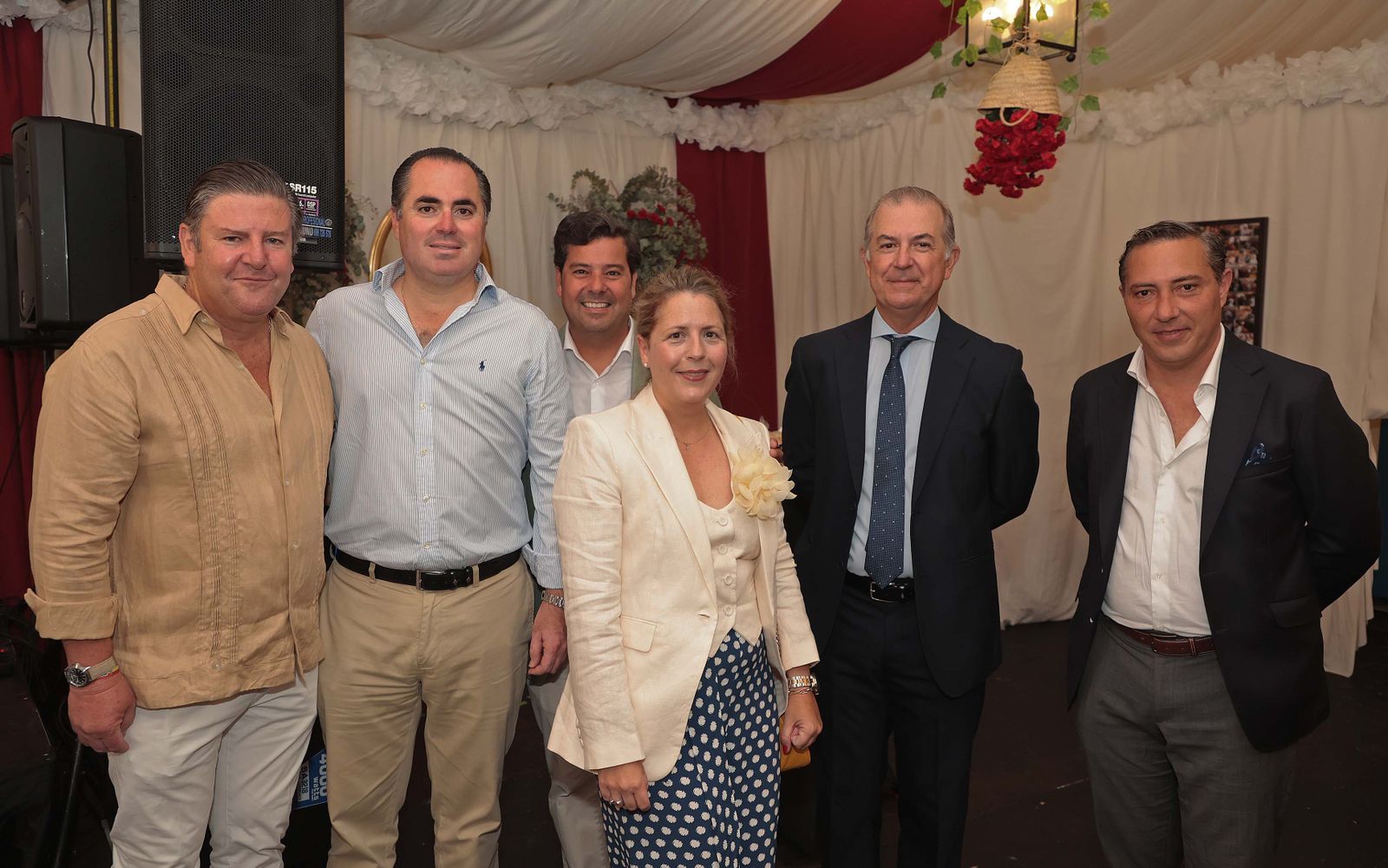 Imágenes de la recepción en la caseta La Providencia en la Feria Real de Algeciras