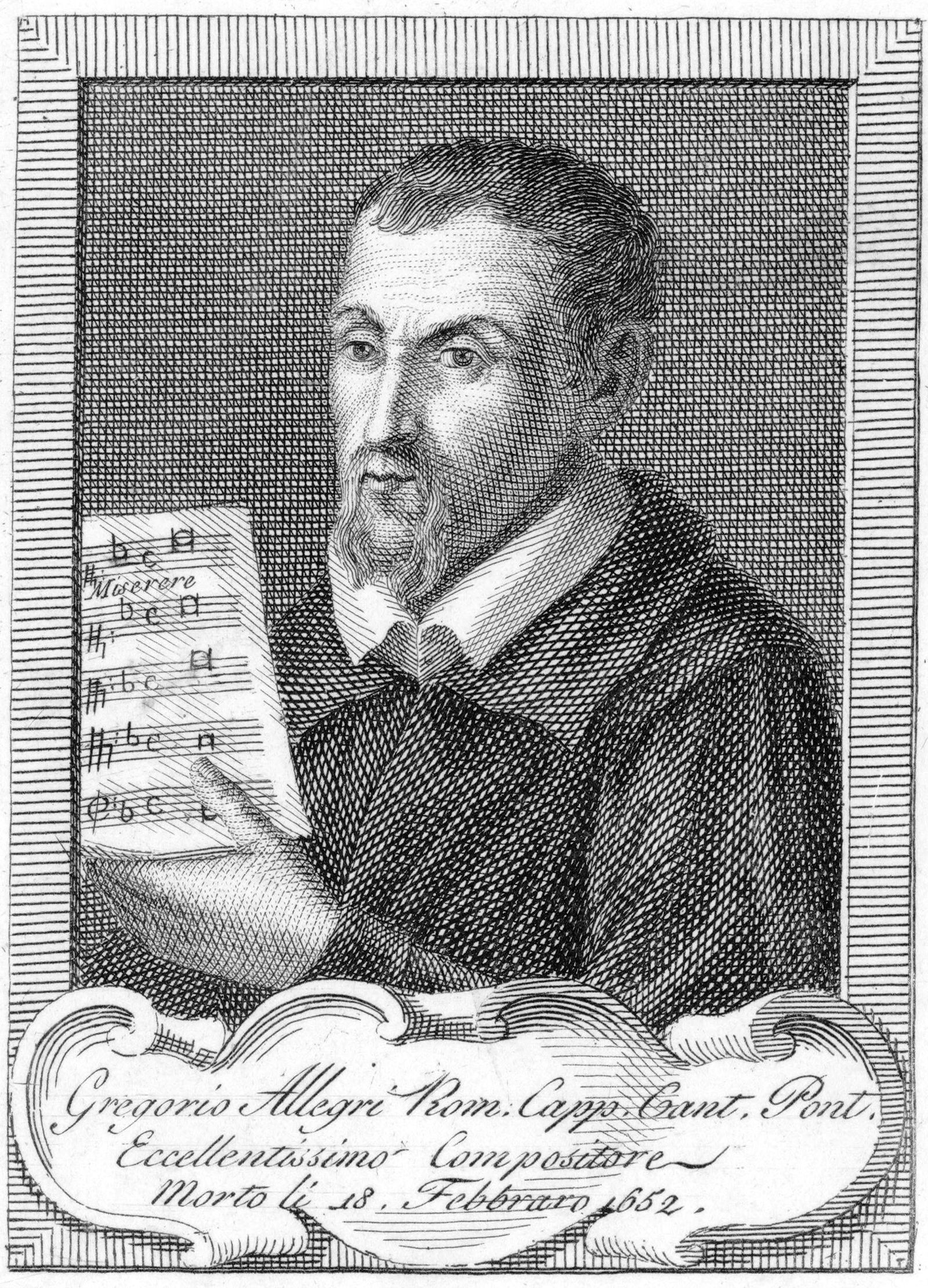 Gregorio Allegri (Roma, c.1582-1652)