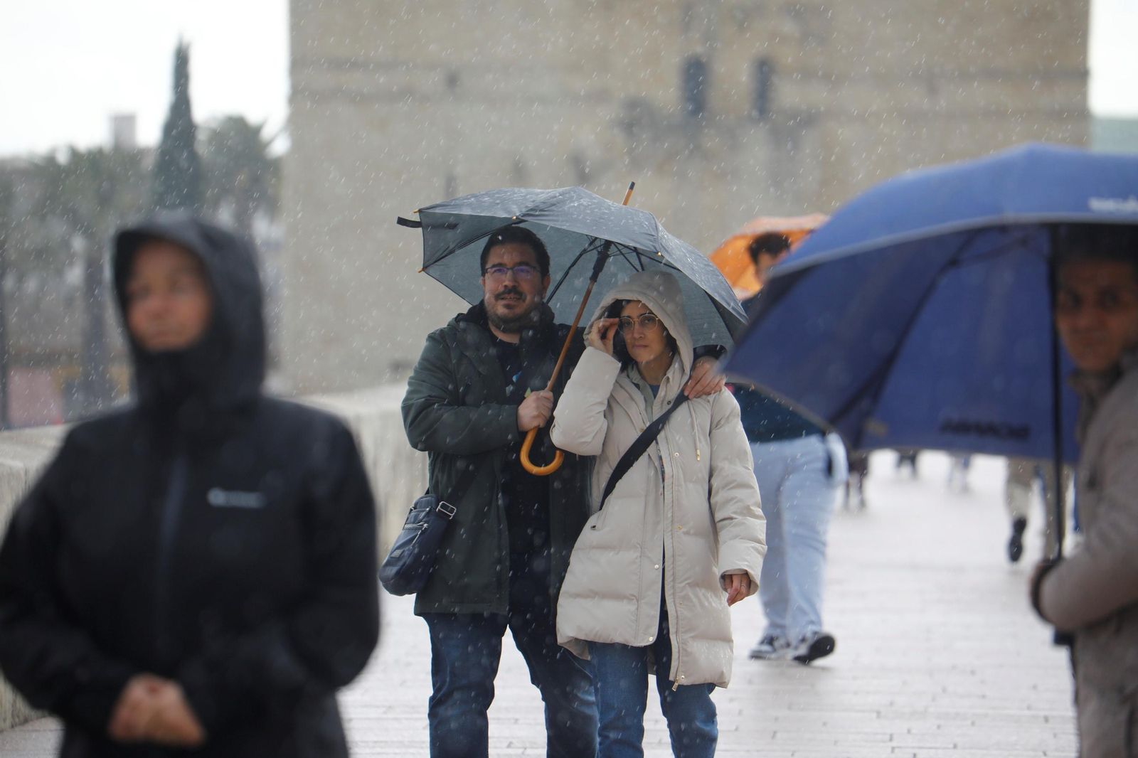 El paso de la borrasca Nuria por Córdoba, en imágenes
