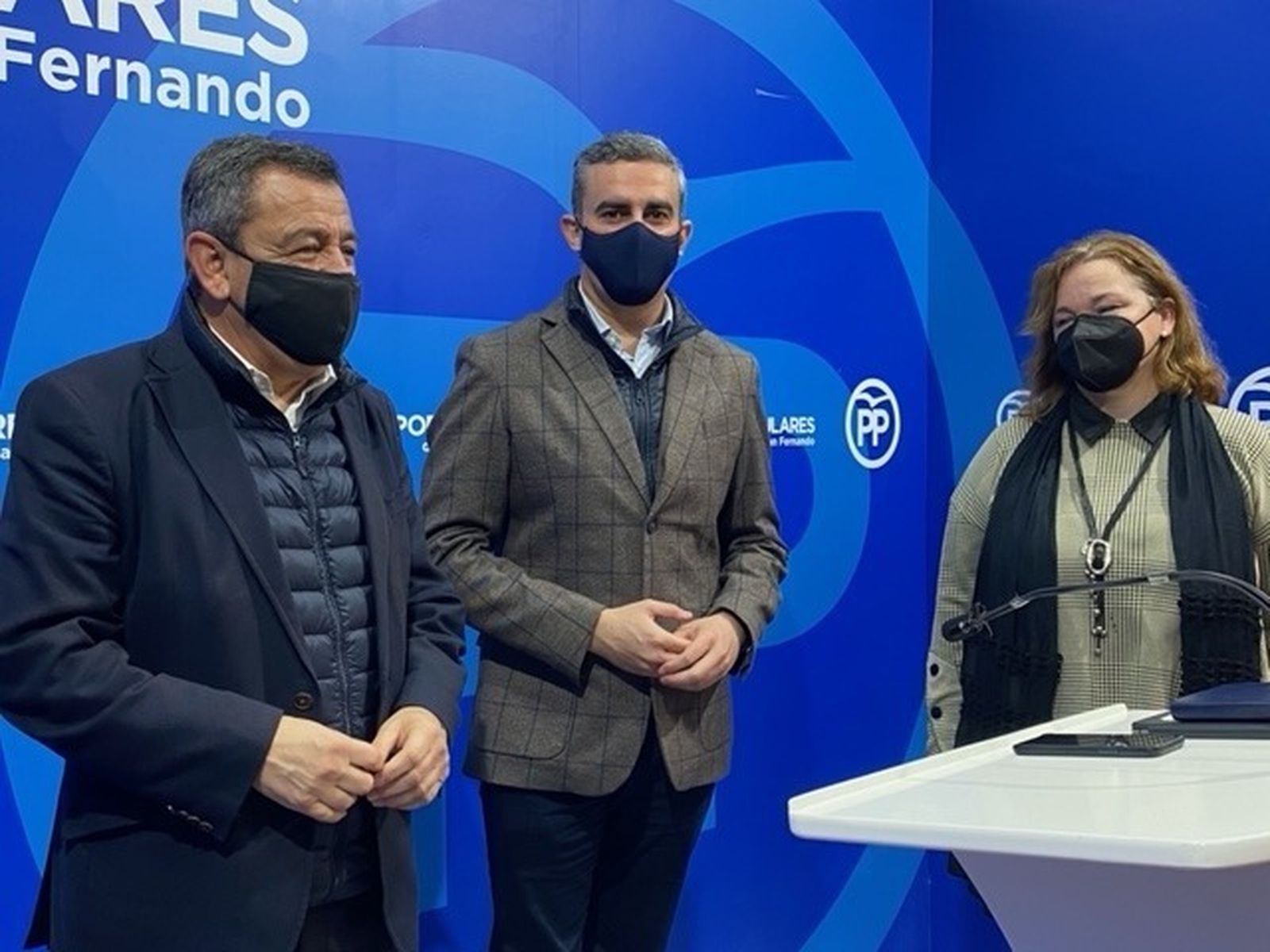 José Loaiza, José Ortiz y María José de Alba (de i. a d.).