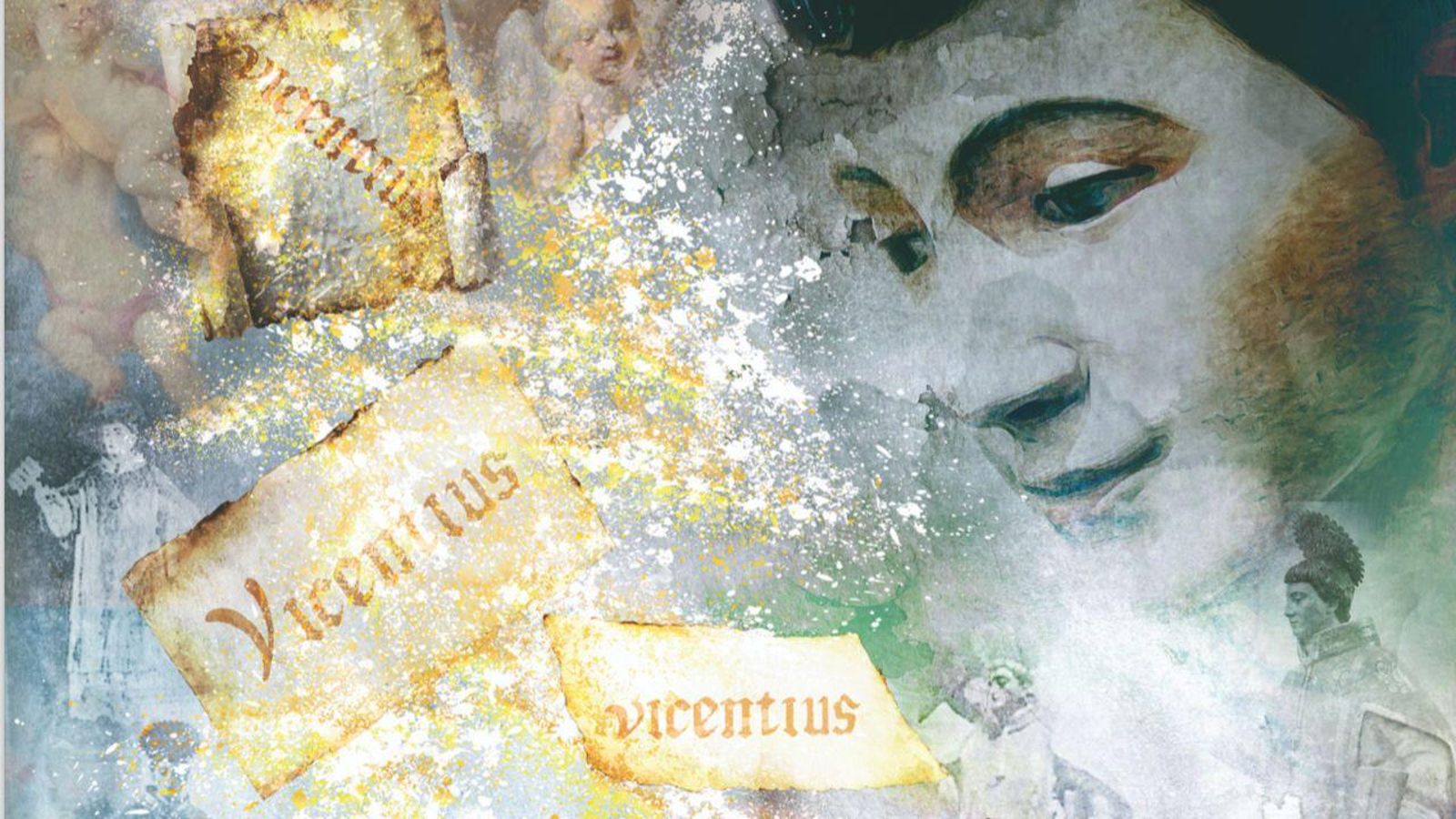 Detalle del cartel del VI aniversario de las fiestas en honor a San Vicente Mártir.