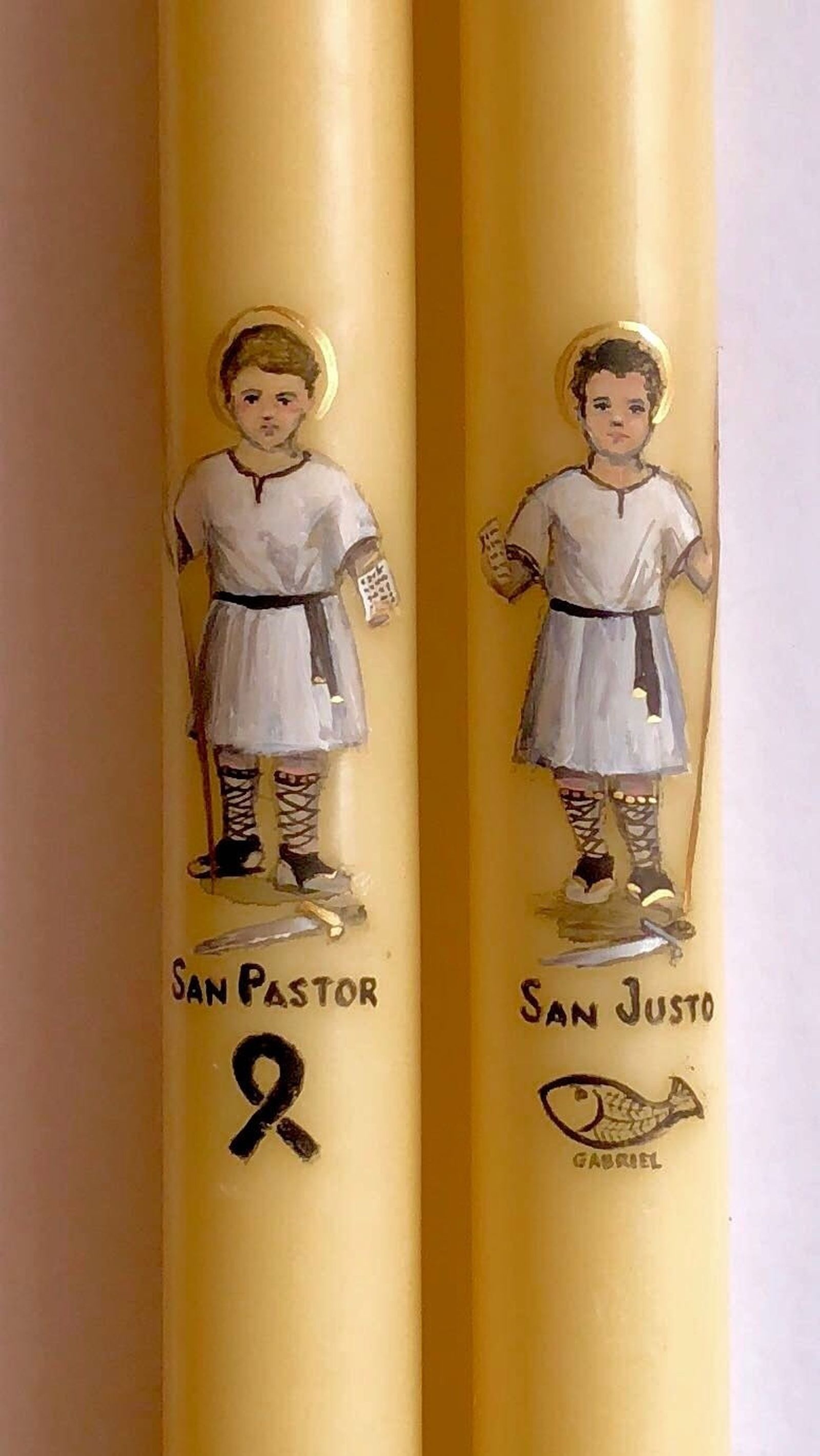 Cirio dedicado a Gabriel.