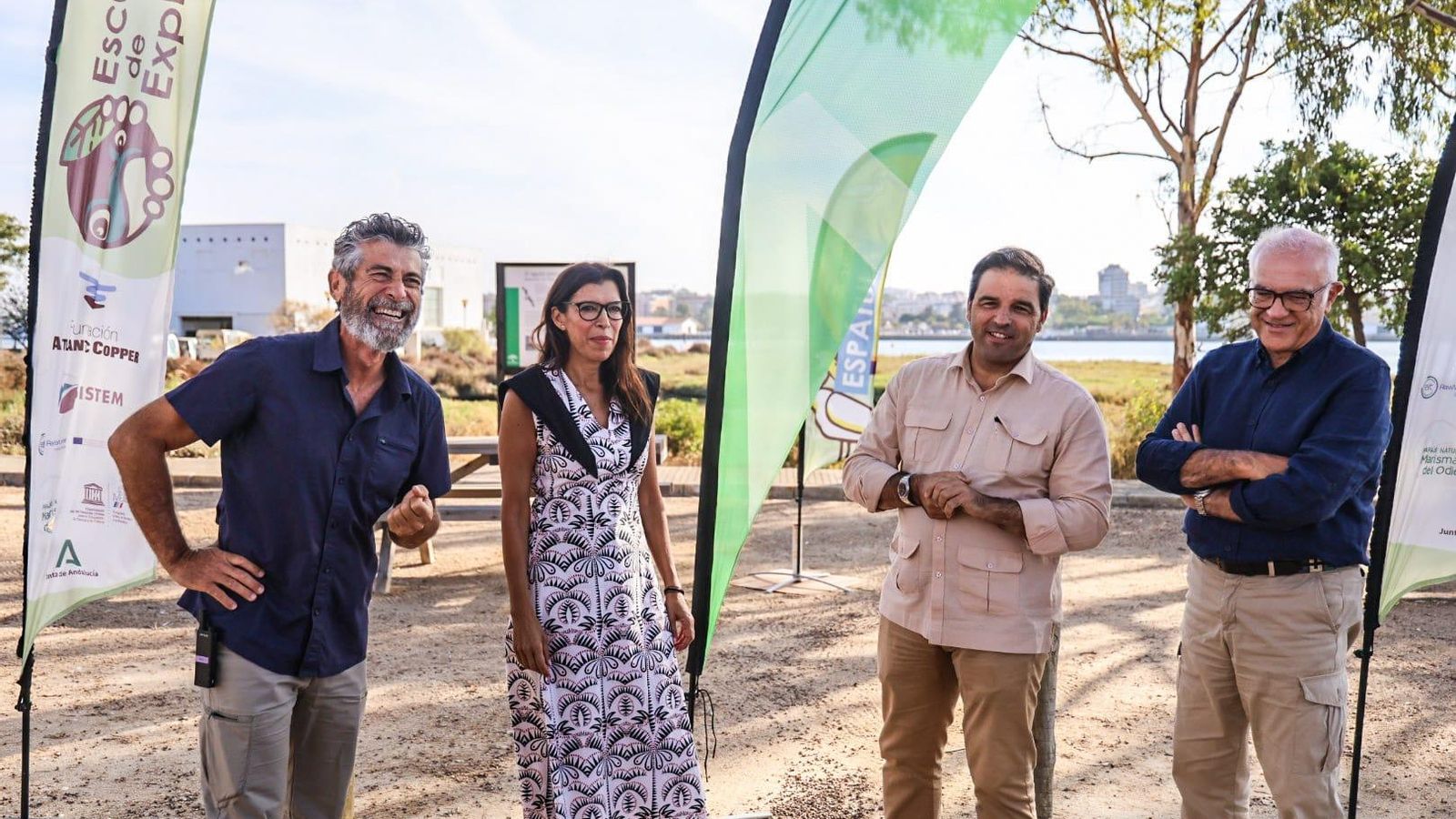 (de izq. a der.) Morales, Sánchez Cuenca, Yórquez y Astudillo en declaraciones a la prensa