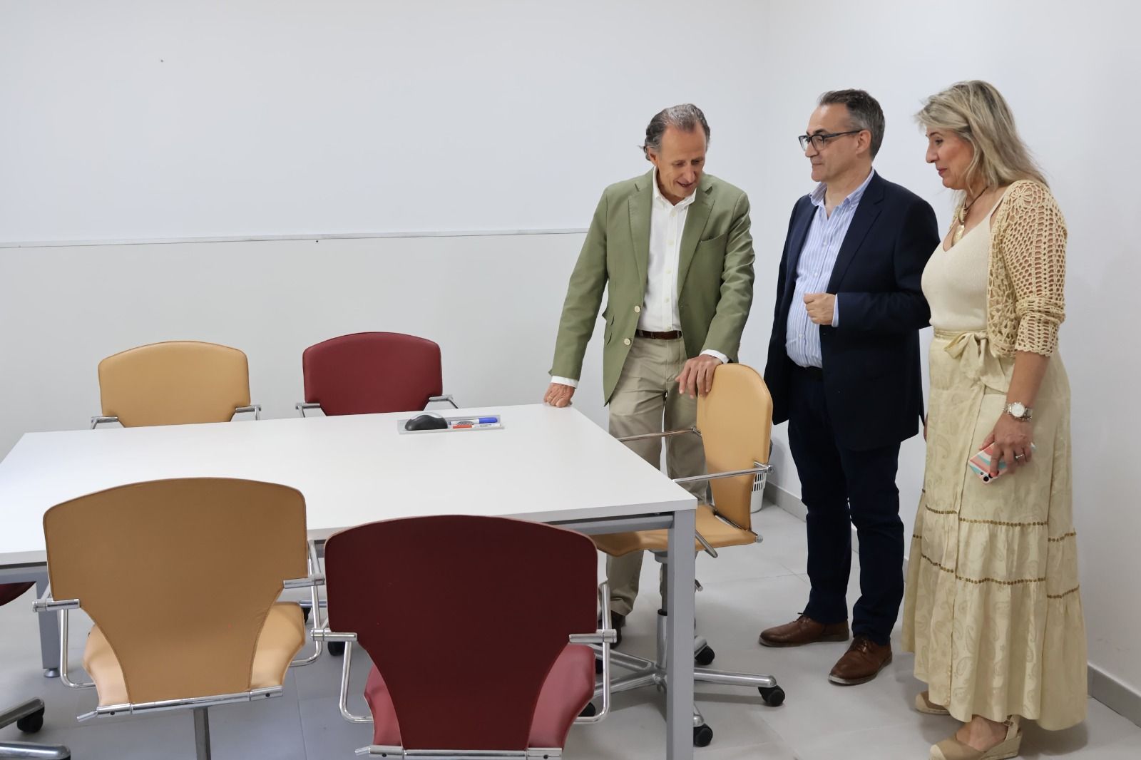 Un momento de la visita.