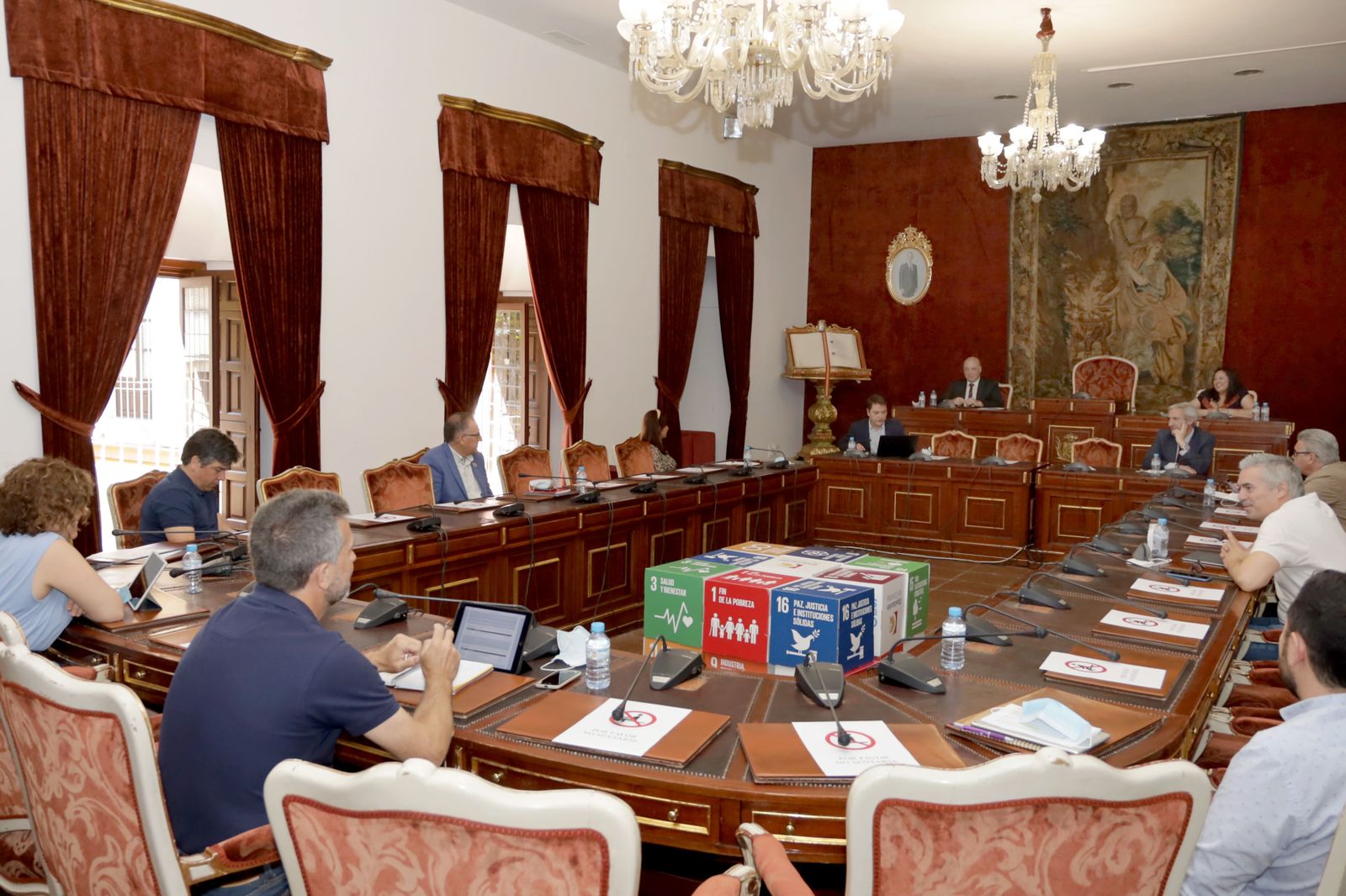 Junta de Gobierno presencial de la Diputación celebrada este martes.