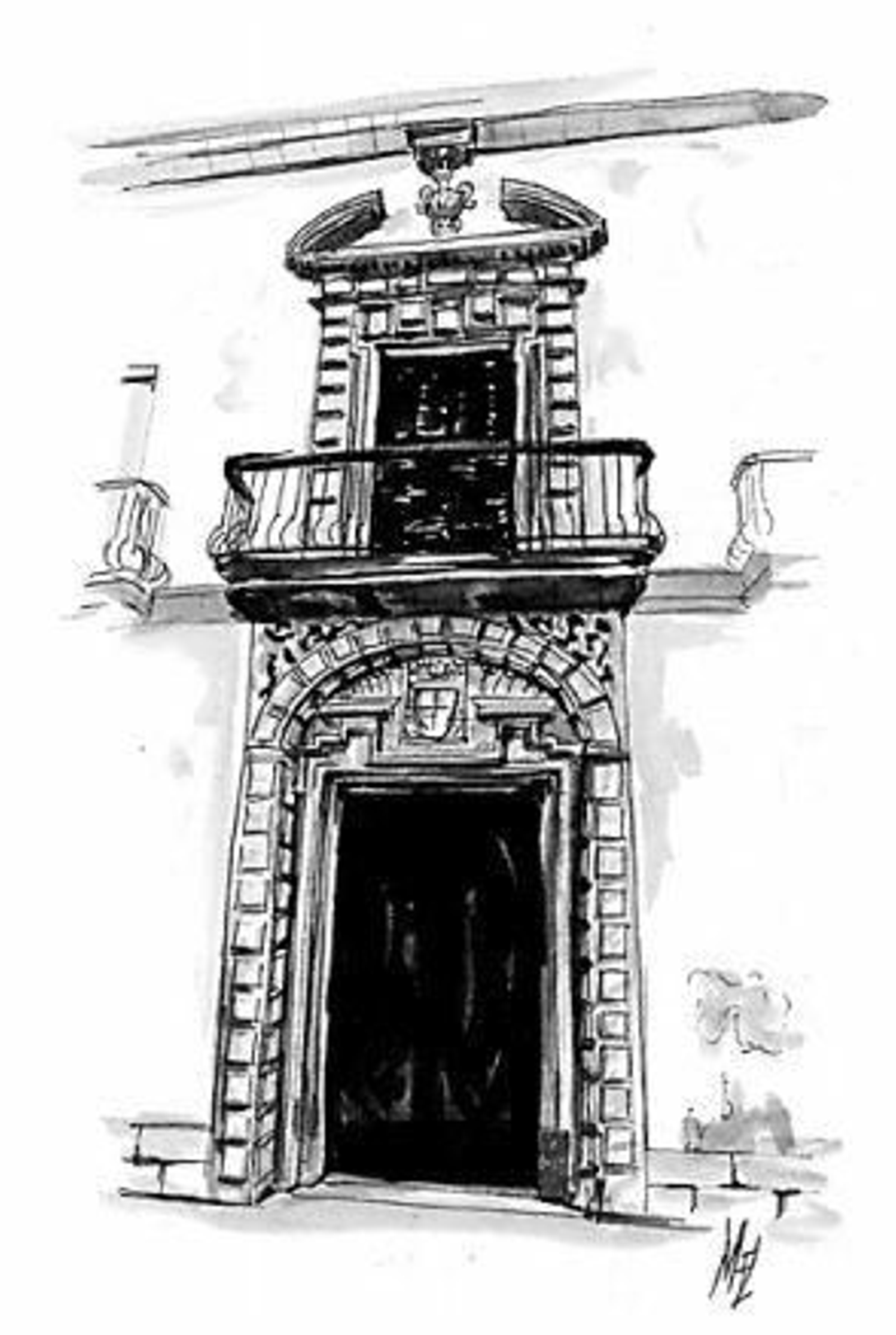 Domingo López de Carvajal mandó construir esta casa en la calle Santo Domingo.