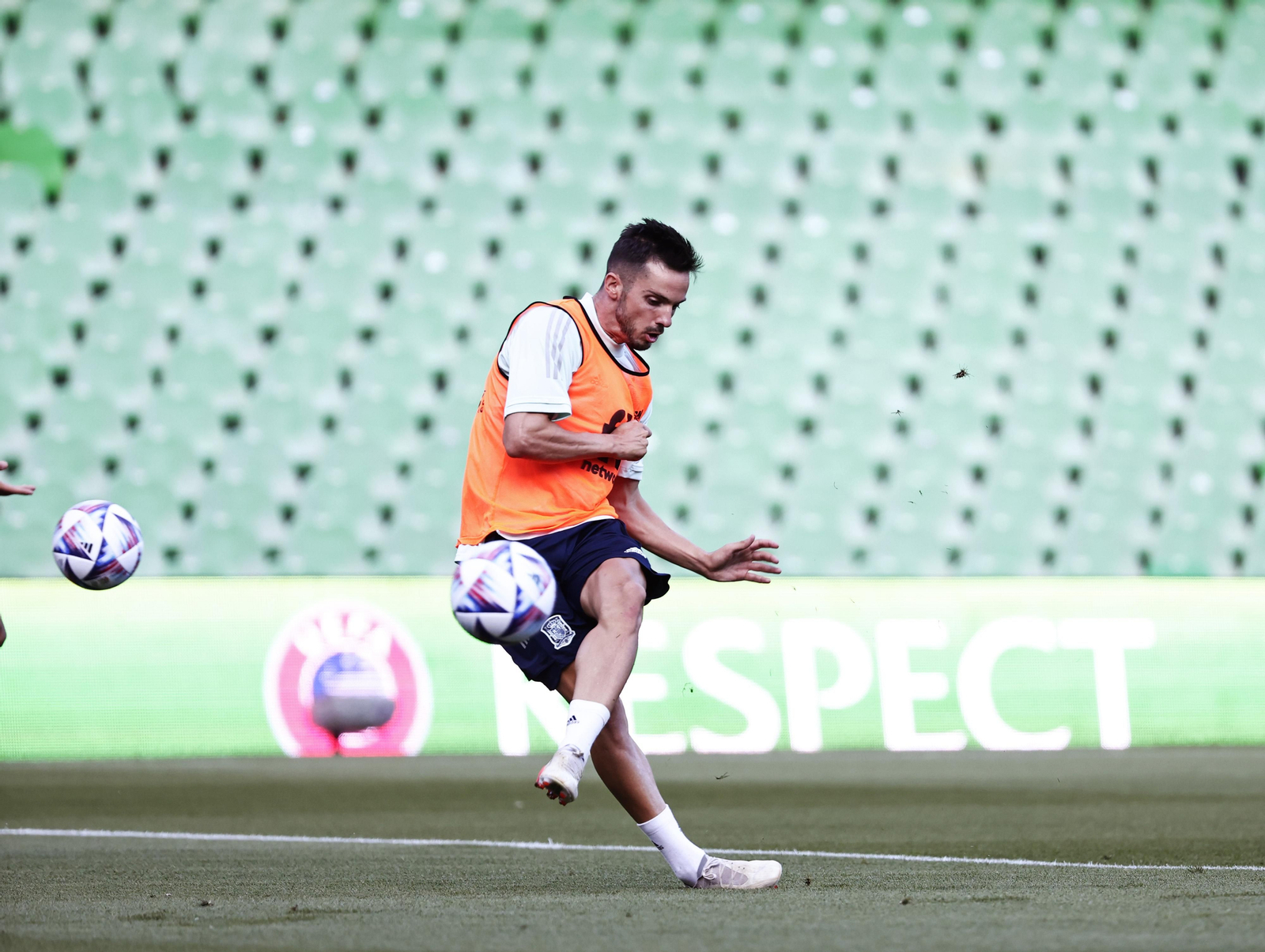 Las imágenes de la selección española en Sevilla