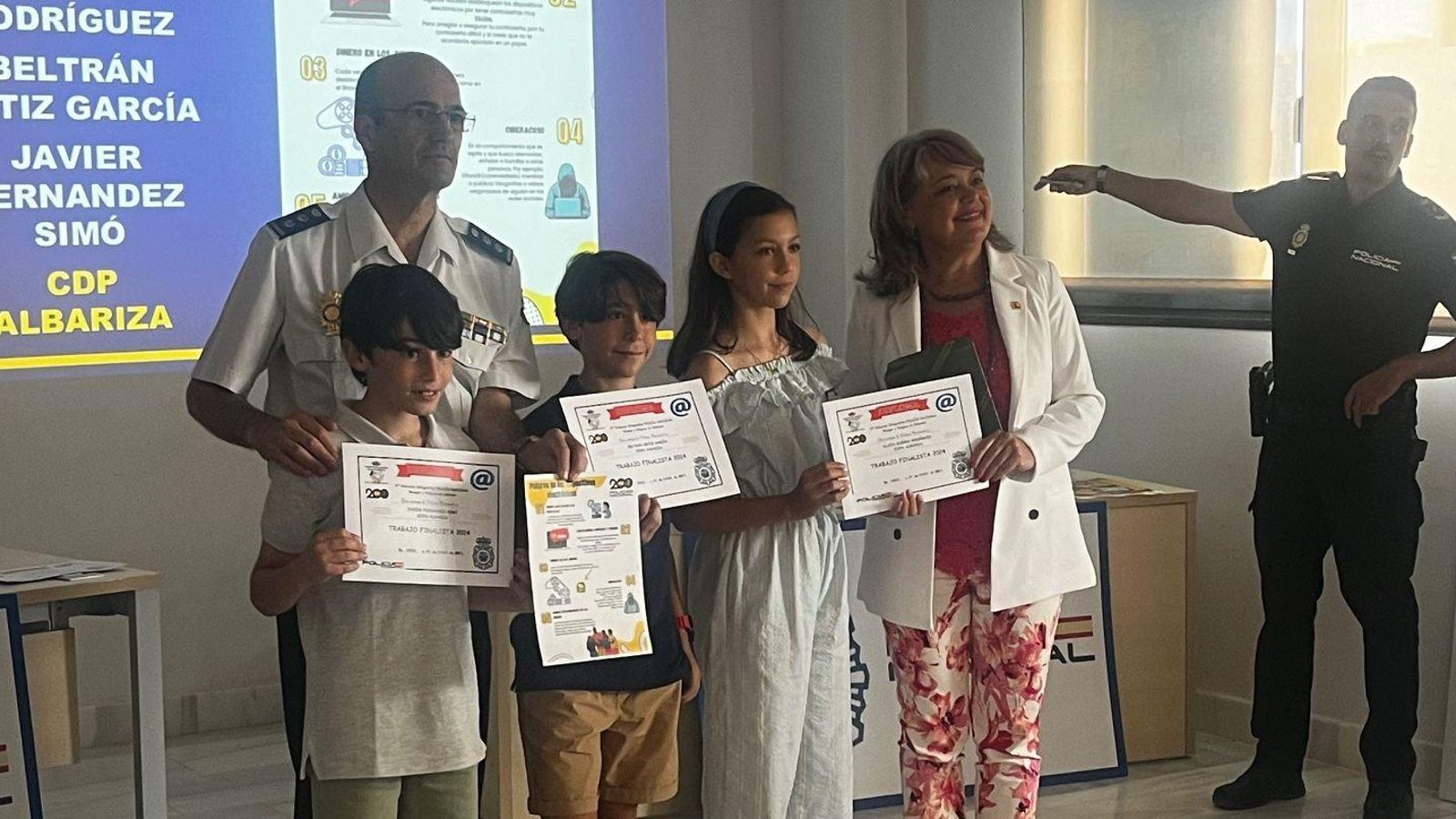 Alicia Guerra, Beltrán Ortiz, Javier Fernández (Colegio Albariza)