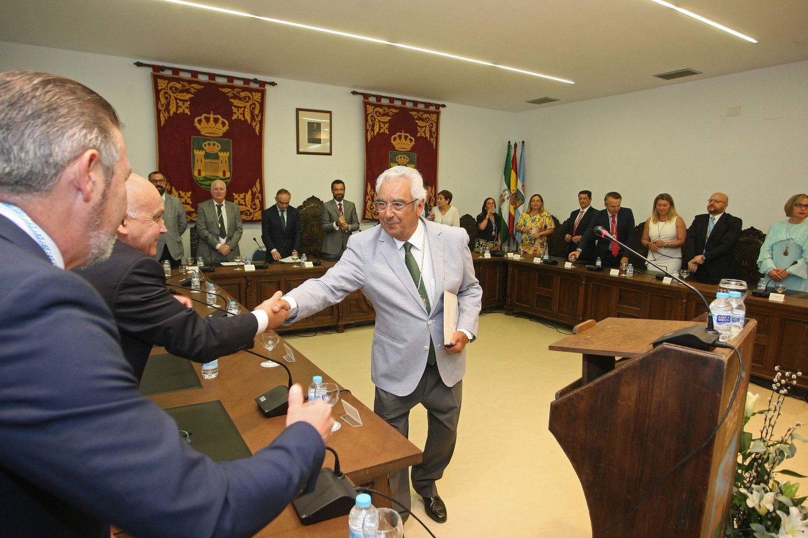 Javier Castilla, durante el Pleno institucional del 148 aniversario de la ciudad.