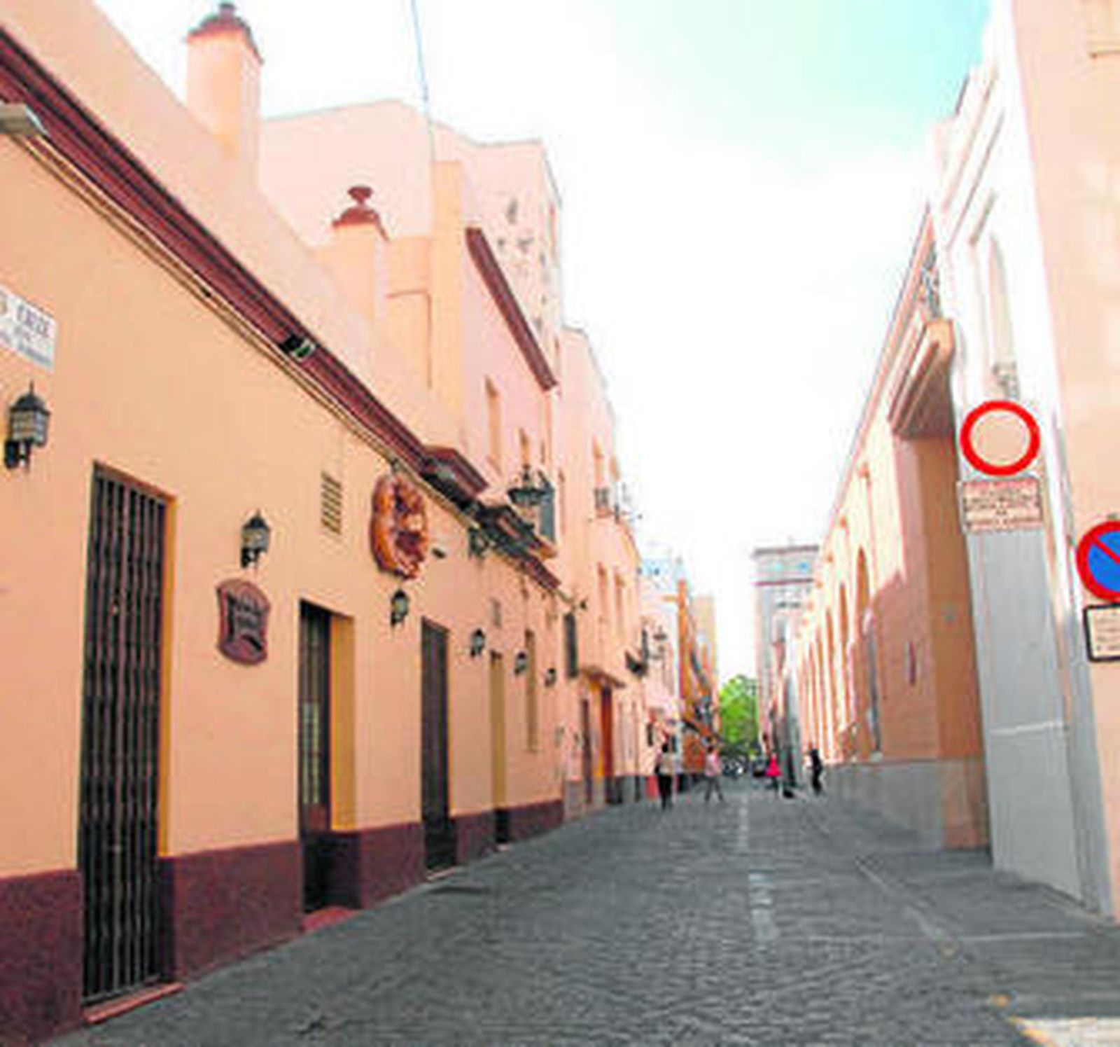 Calle José López Rodríguez, que han peatonalizado.