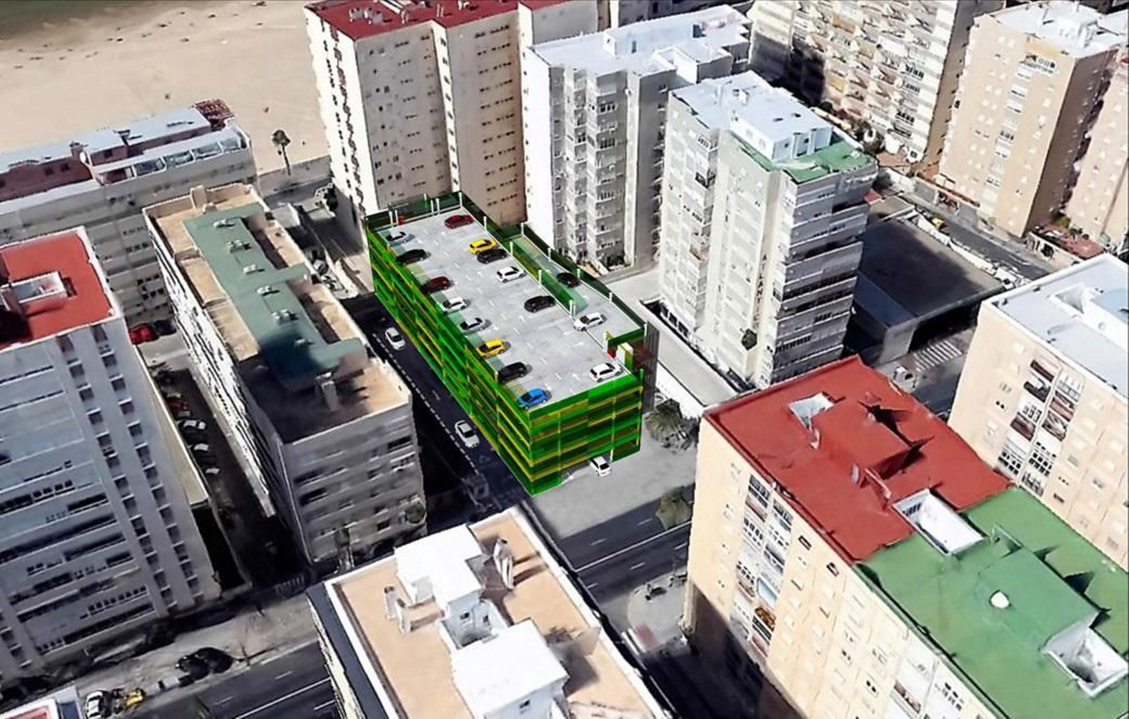 Seis  solares vacíos en Cádiz para vergüenza de la ciudad