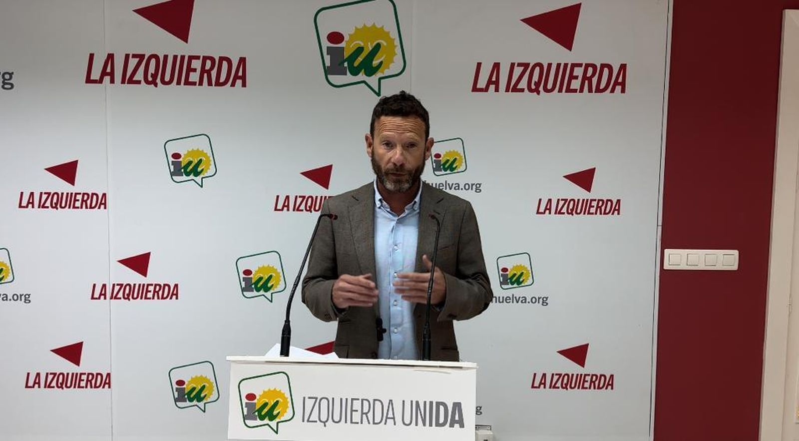 David F. Calderón, portavoz de Izquierda Unida en Huelva