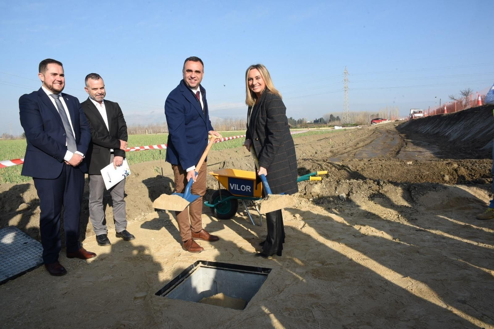 Diputación inicia la “esperada y necesaria” obra para el ensanche del Camino de Purchil