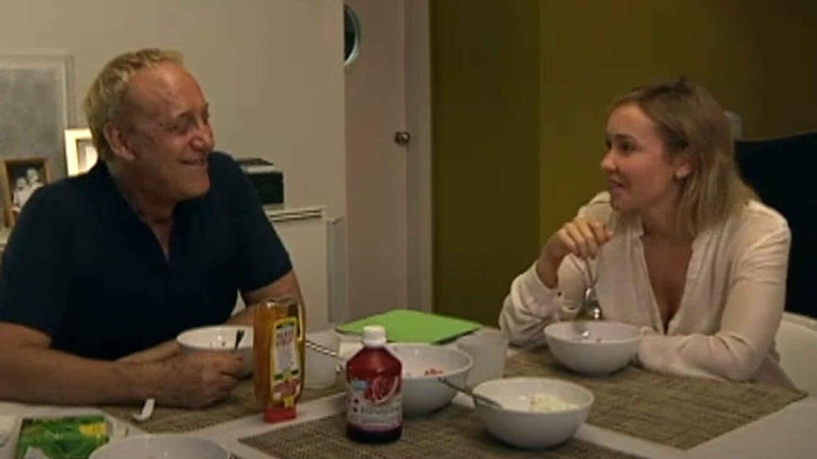 El ex matrimonio, en un programa en el que aparecieron juntos en su casa hace años.