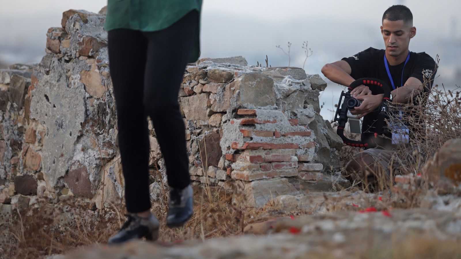 Fotos de la grabación en Algeciras del documental de Ghali Naoufal sobre la cultura árabe y española