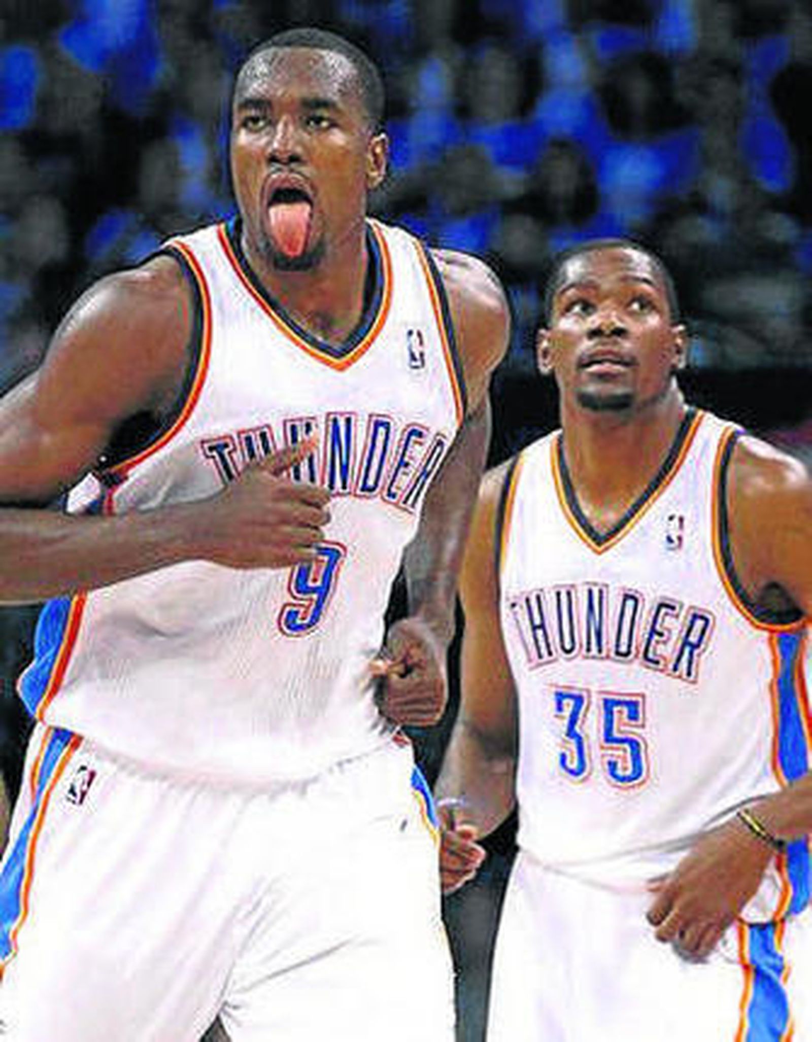 Ibaka y Durant.