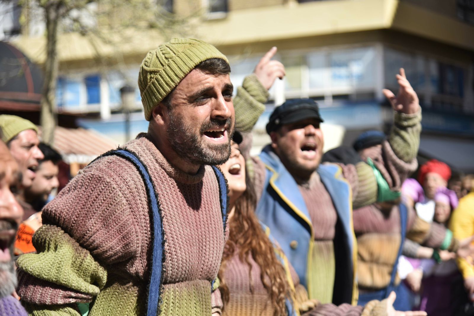 Agrupación carnavalesca en el pasado Carnaval de la Concha Fina.