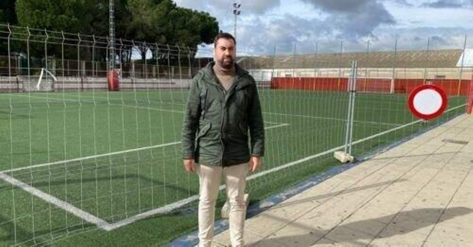 Antonio Peña en unas de las instalaciones deportivas.
