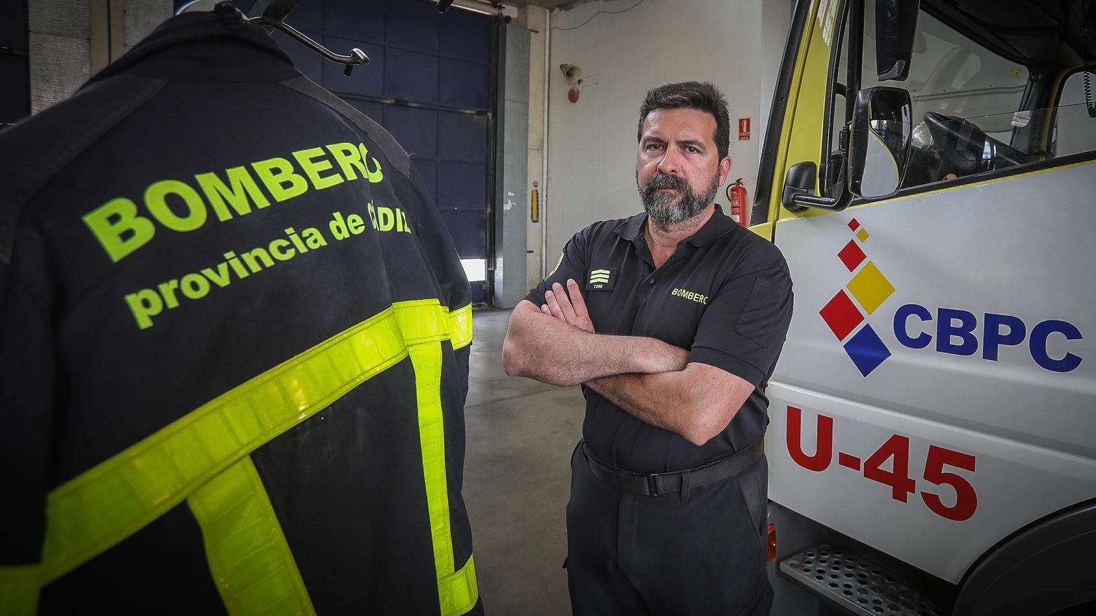 José Manuel Rosso, jefe del parque de bomberos de Jerez, en una imagen tomada en 2020.