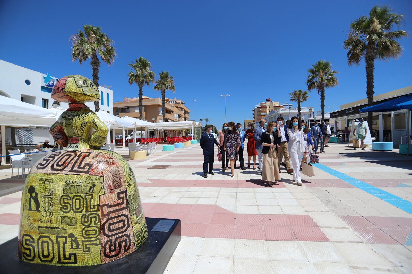 Imágenes de la vista de Juán Marín a las playas de la Antilla