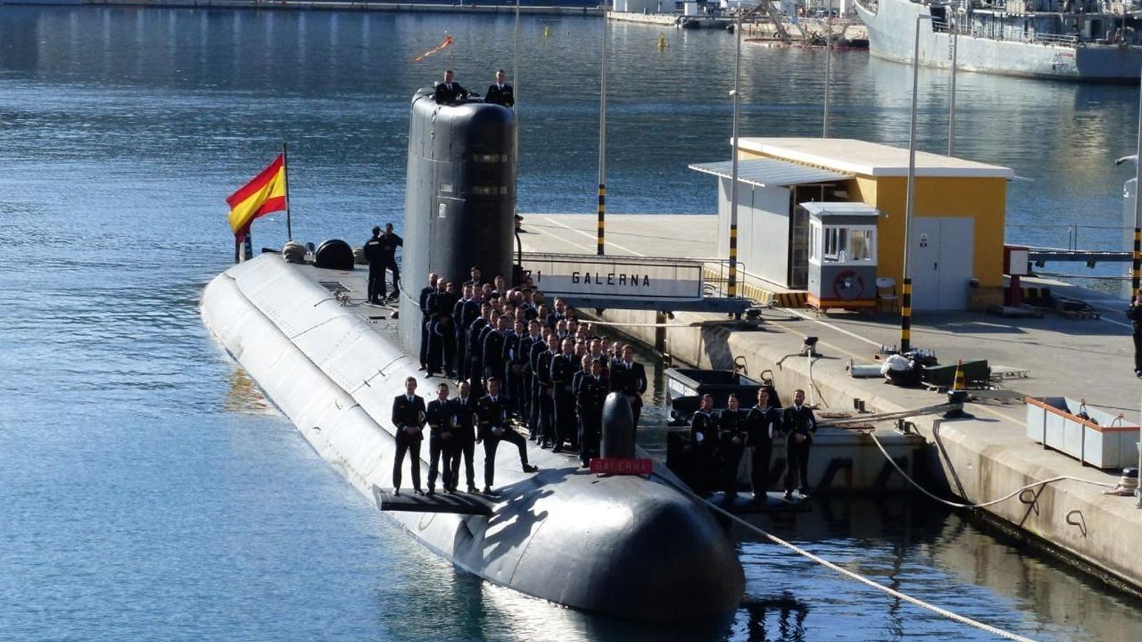 El submarino 'Galerna'.