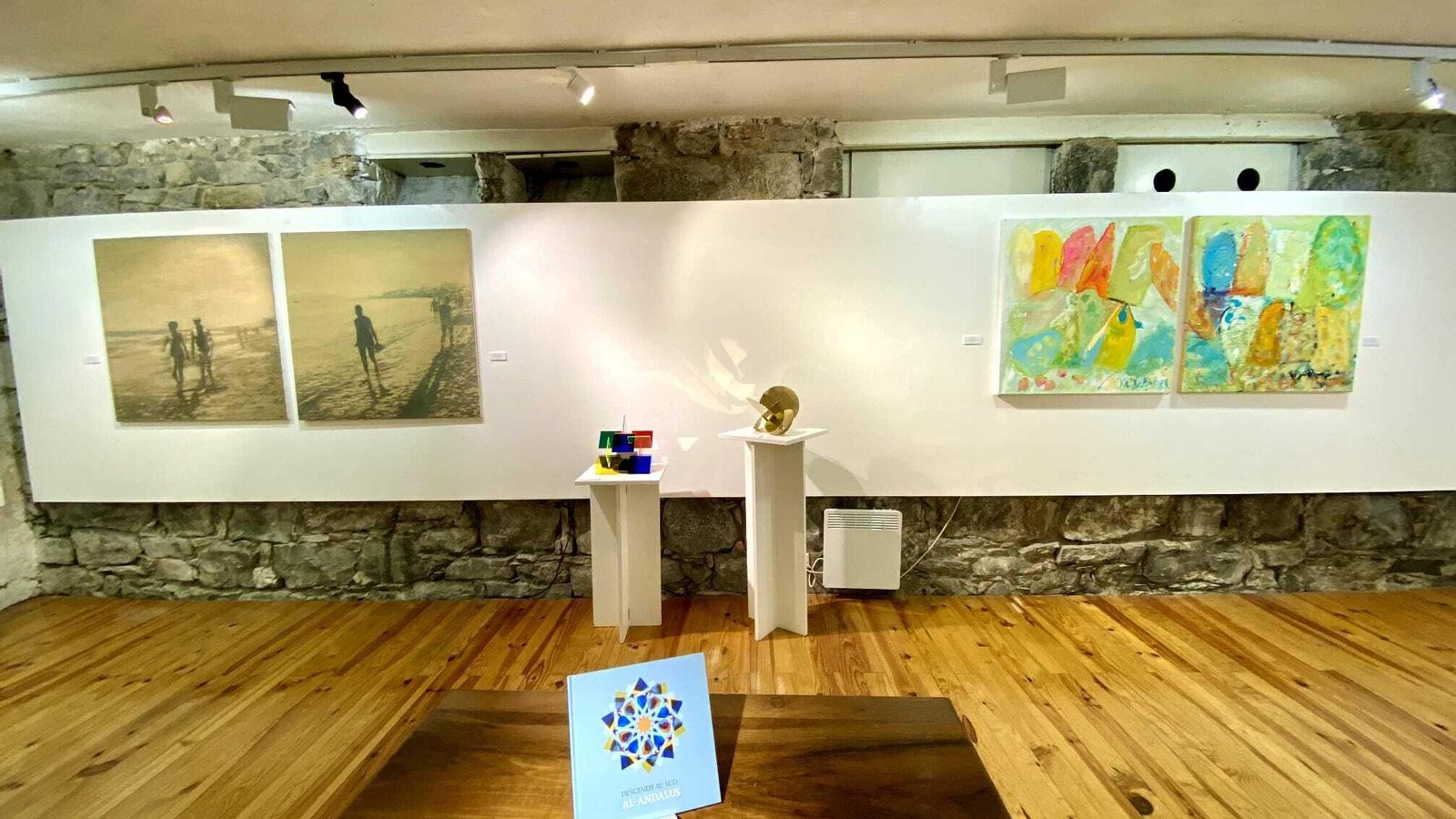 Interior de la galería en Suiza