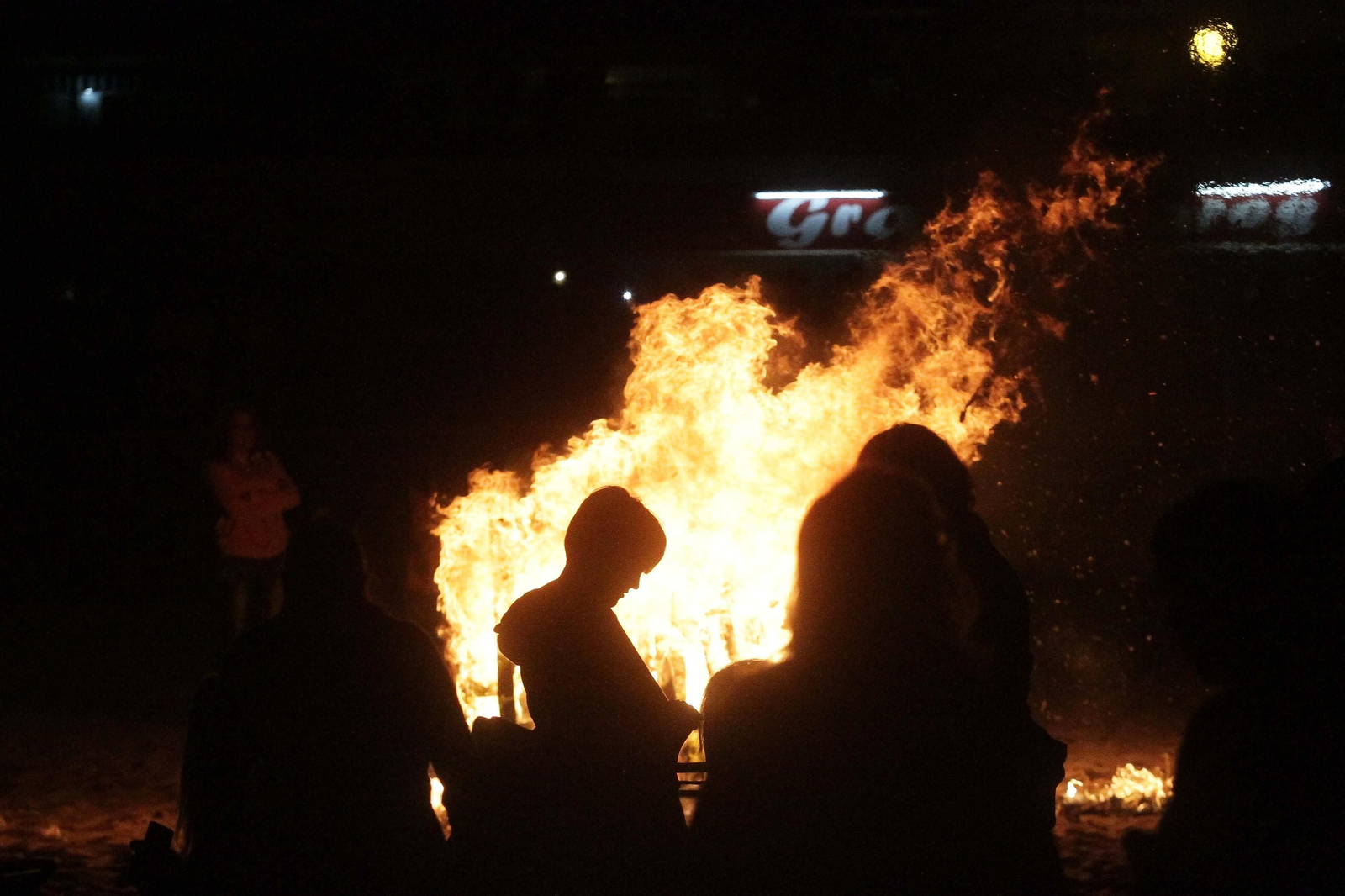Una hoguera de San Juan.