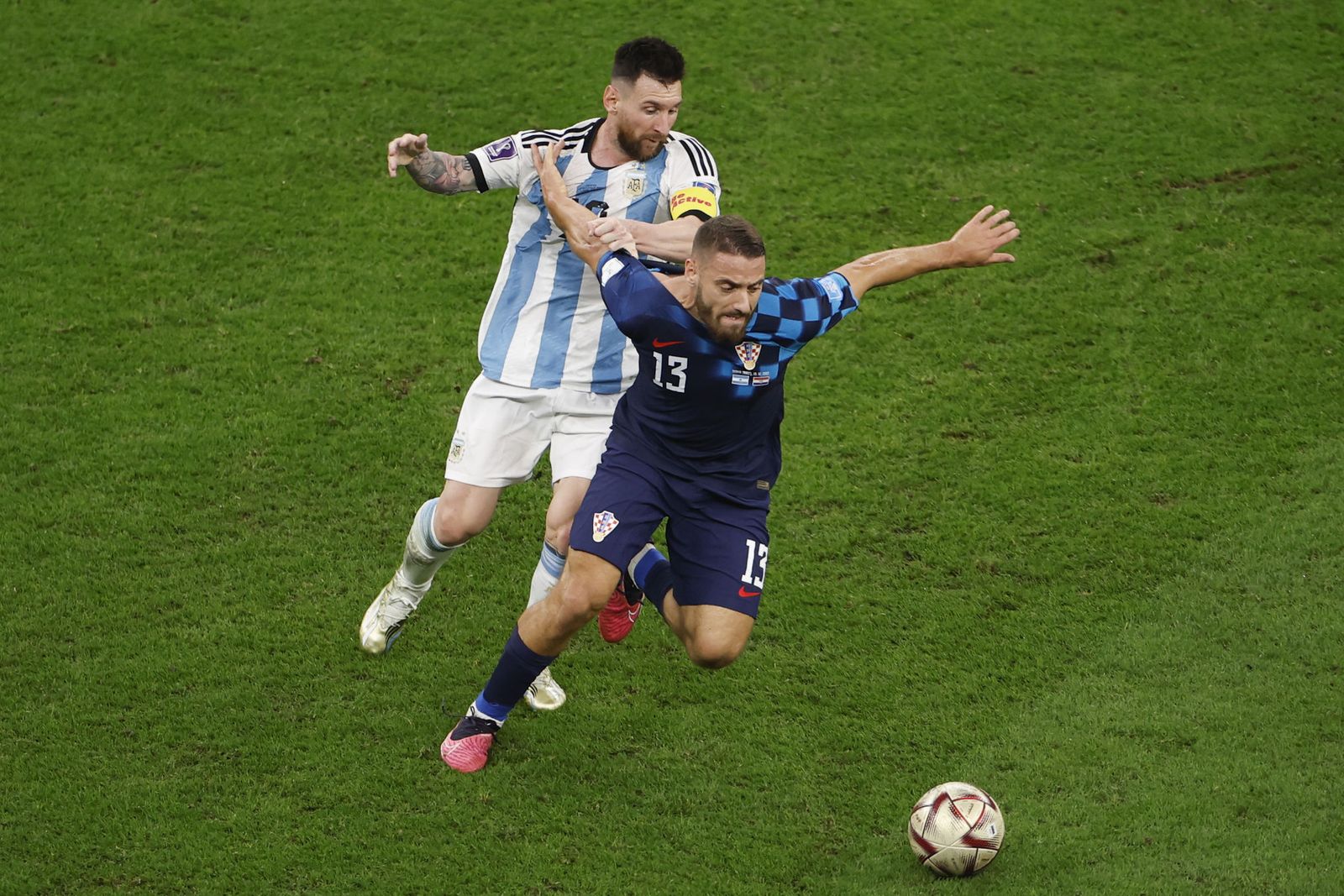 Las fotos de Messi contra Croacia