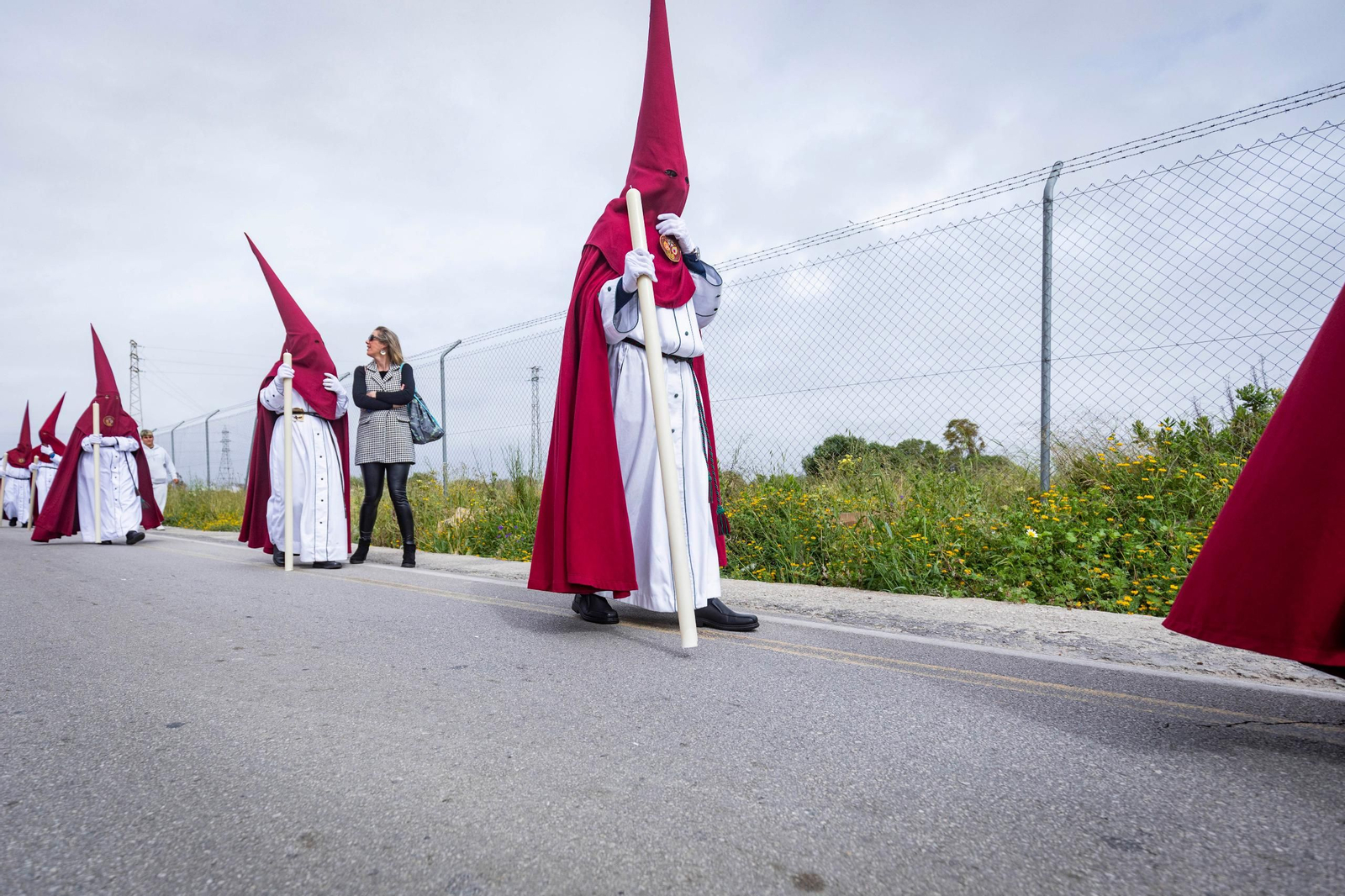 Las imágenes de la hermandad de Tres Caídas en la Semana Santa de San Fernando 2024