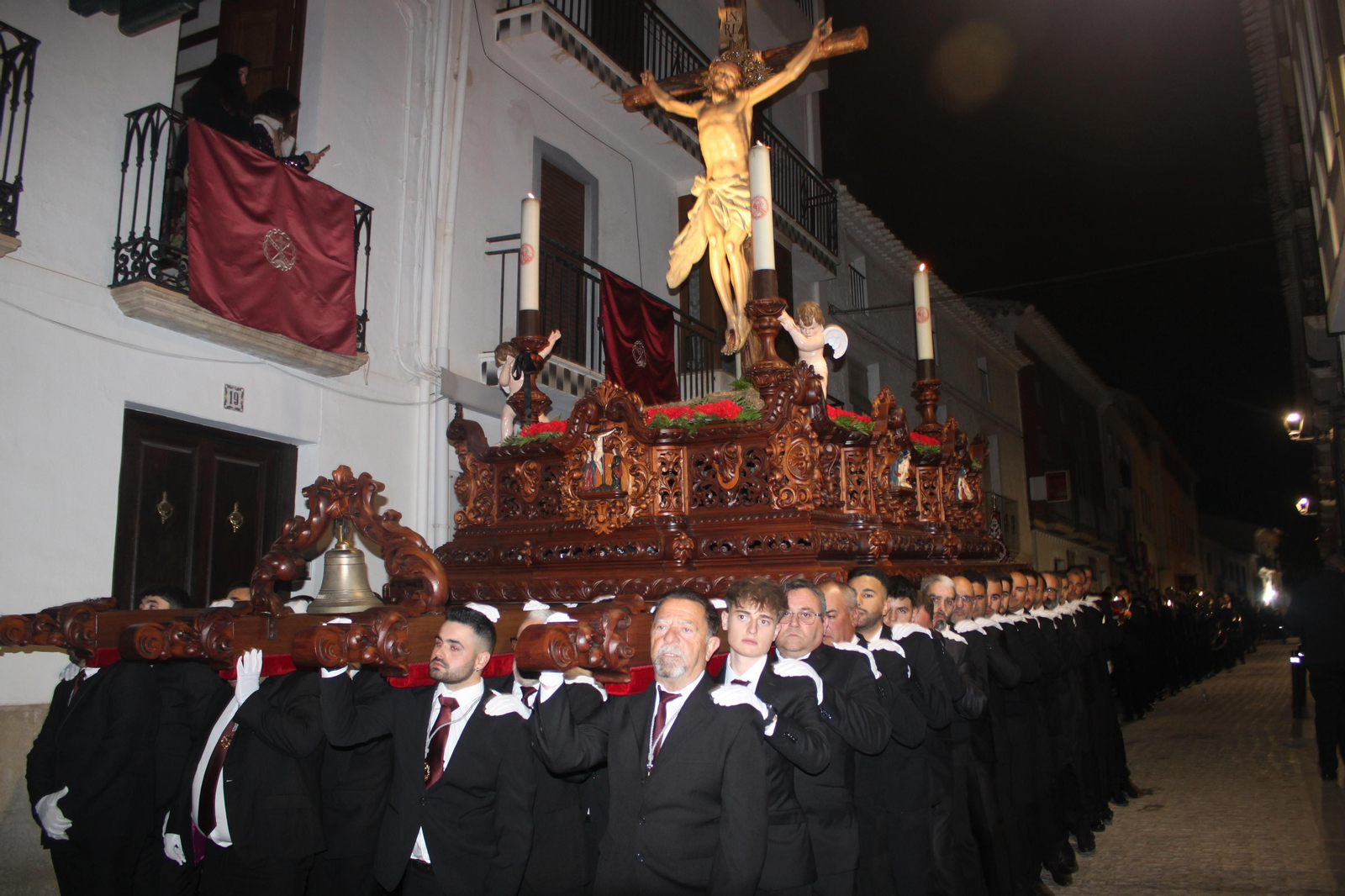 Santísimo Cristo del Perdón y de los Afligidos  por las calles de Vélez-Rubio.