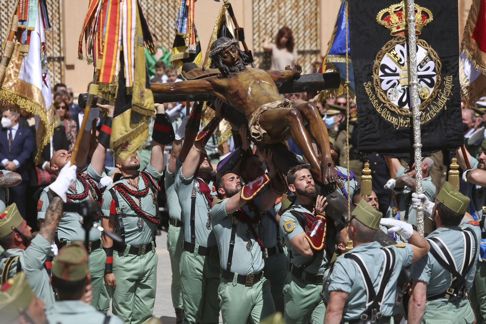Las fotos de la Legión, en el Jueves Santo de Málaga