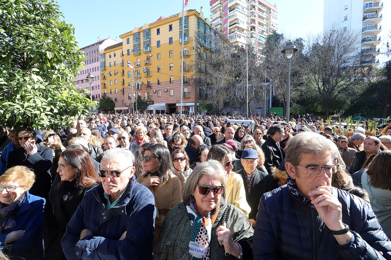 Imágenes del ambiente en la procesión de San Sebastián