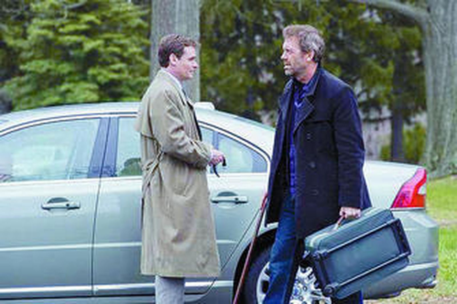 Wilson (Robert Sean Leonard) y House (Hugh Laurie) en el capítulo de hoy.