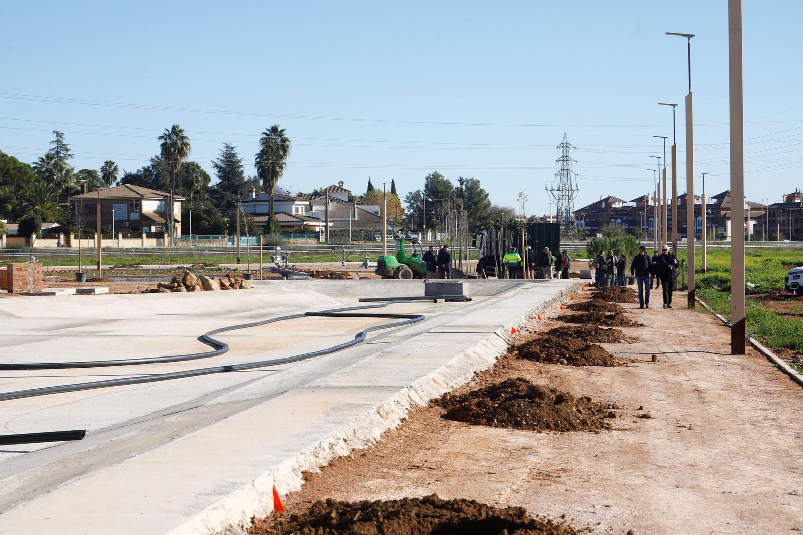 Así avanzan las obras del nuevo parque de la Arruzafilla, en imágenes