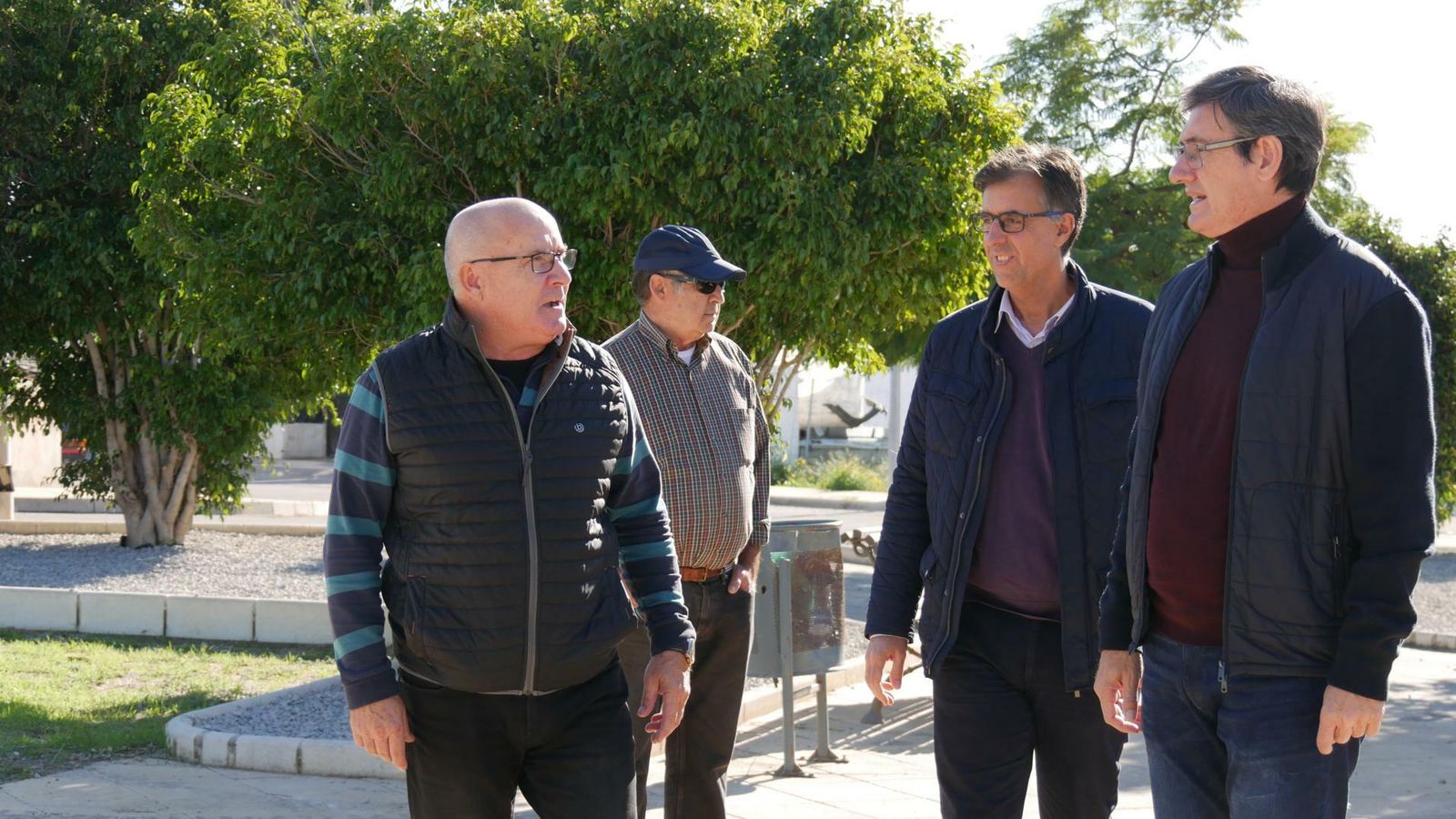 El alcalde, Manuel Cortés, ha visitado las obras en el parque El Canal.