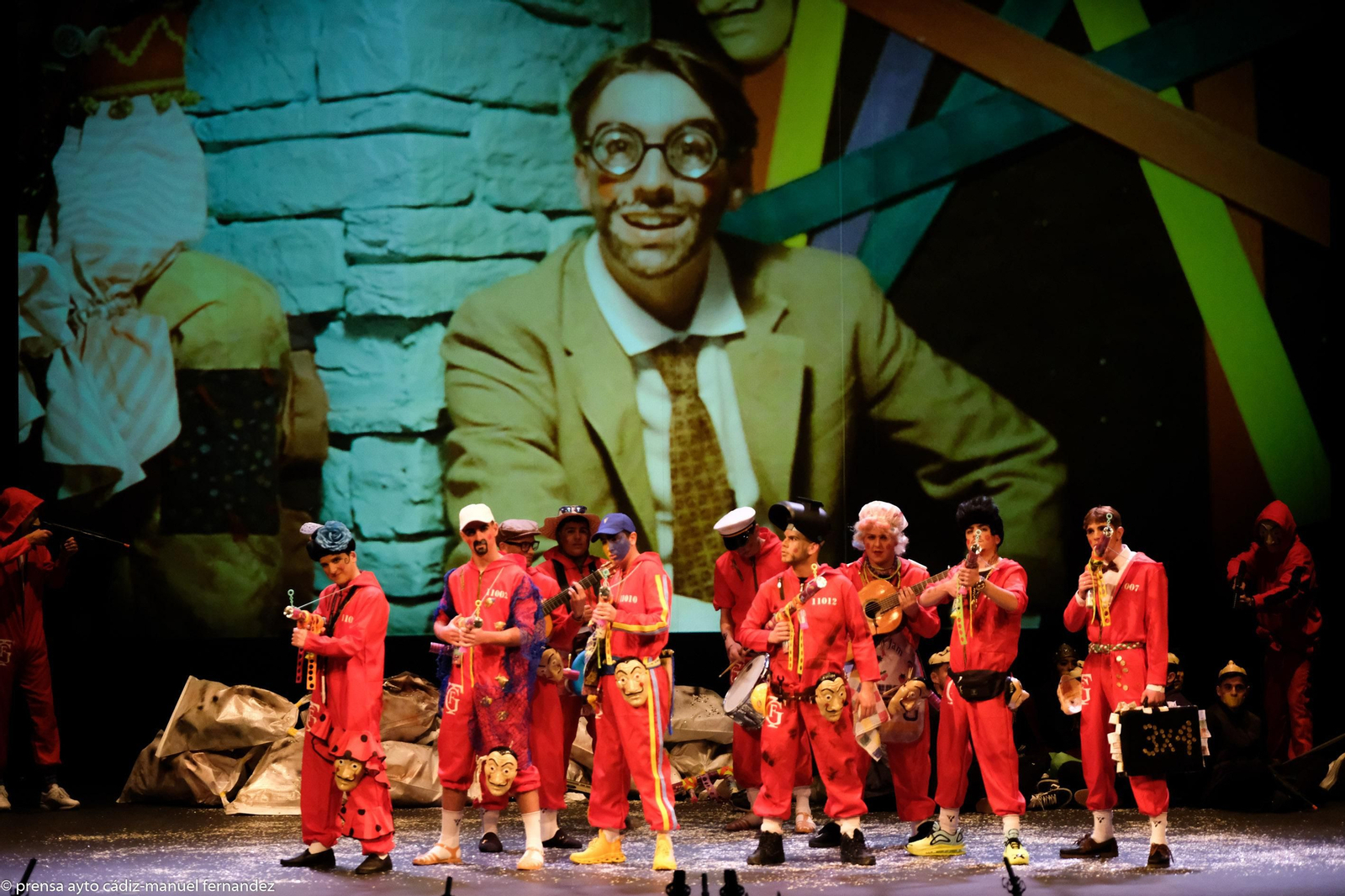 Chirigota La casa del papel colorao