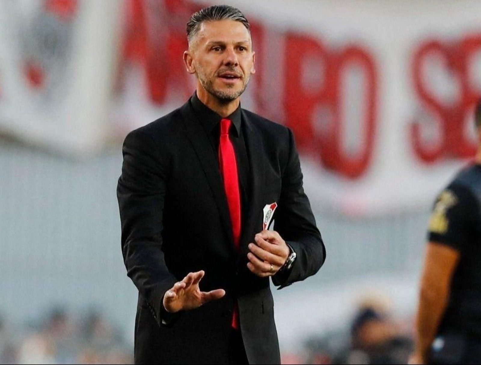 Demichelis, en un partido con River. Demichelis, en un partido con River.